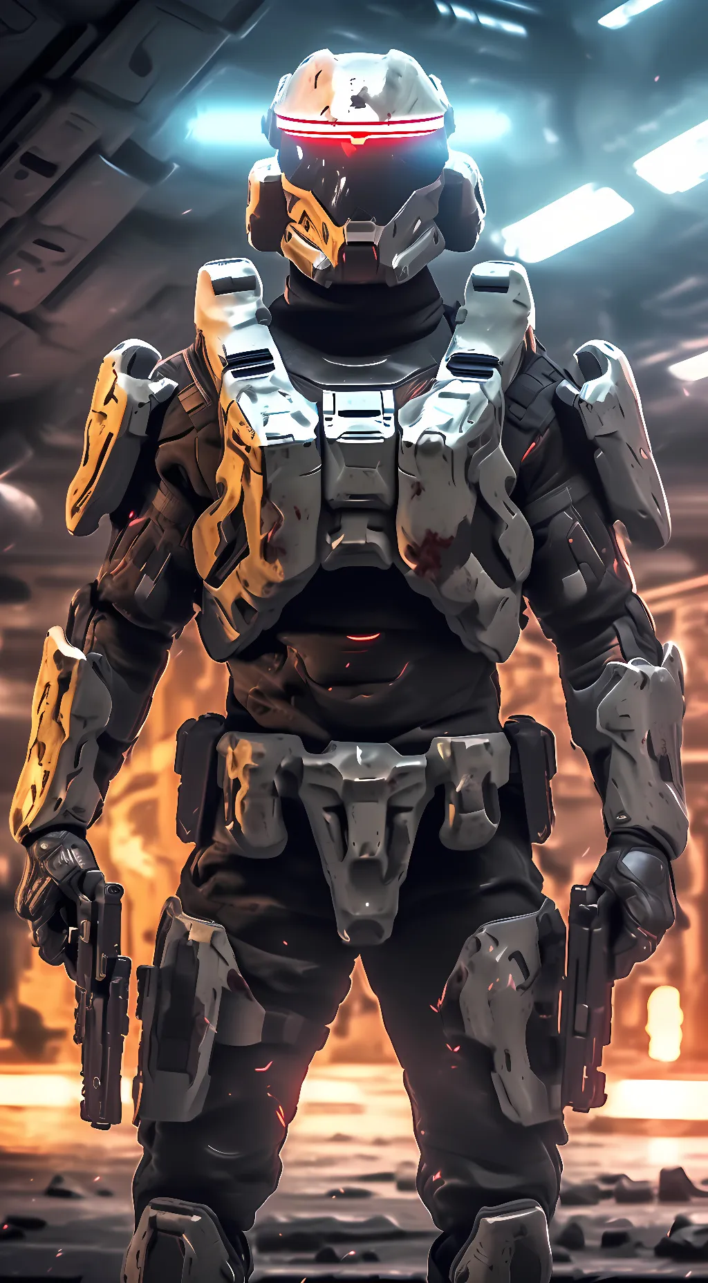 ai character: V, Spartan V-358 background