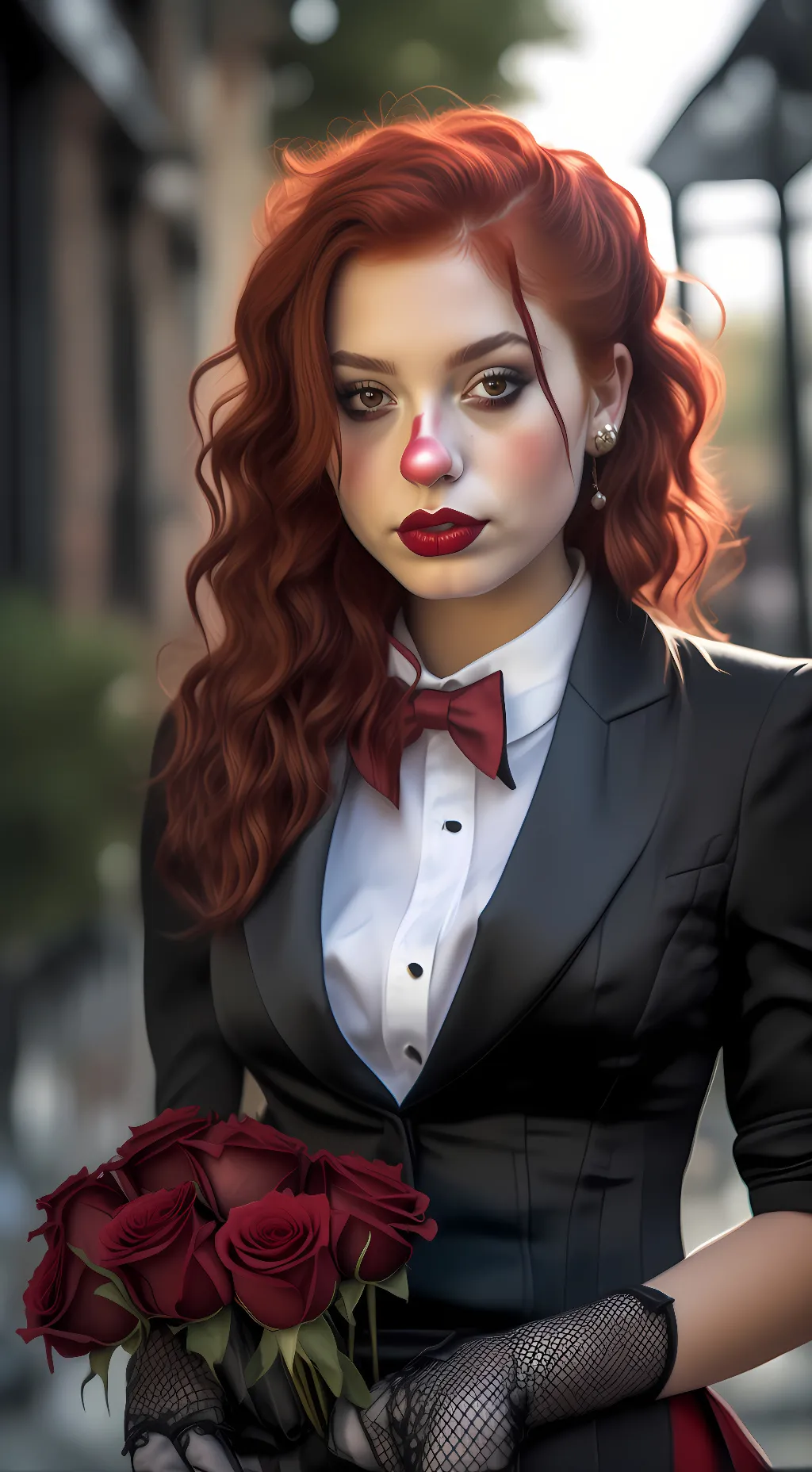 ai character: Scarlet background