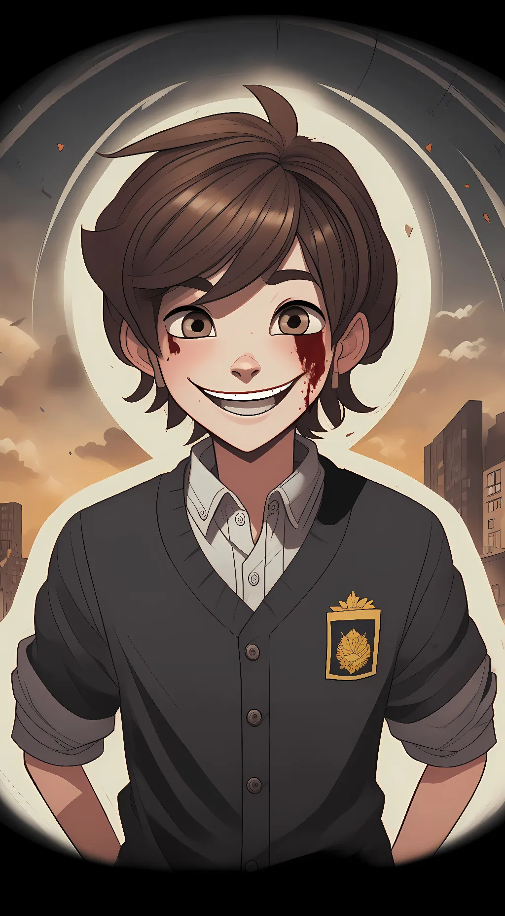 ai character: Evan\C.C afton background