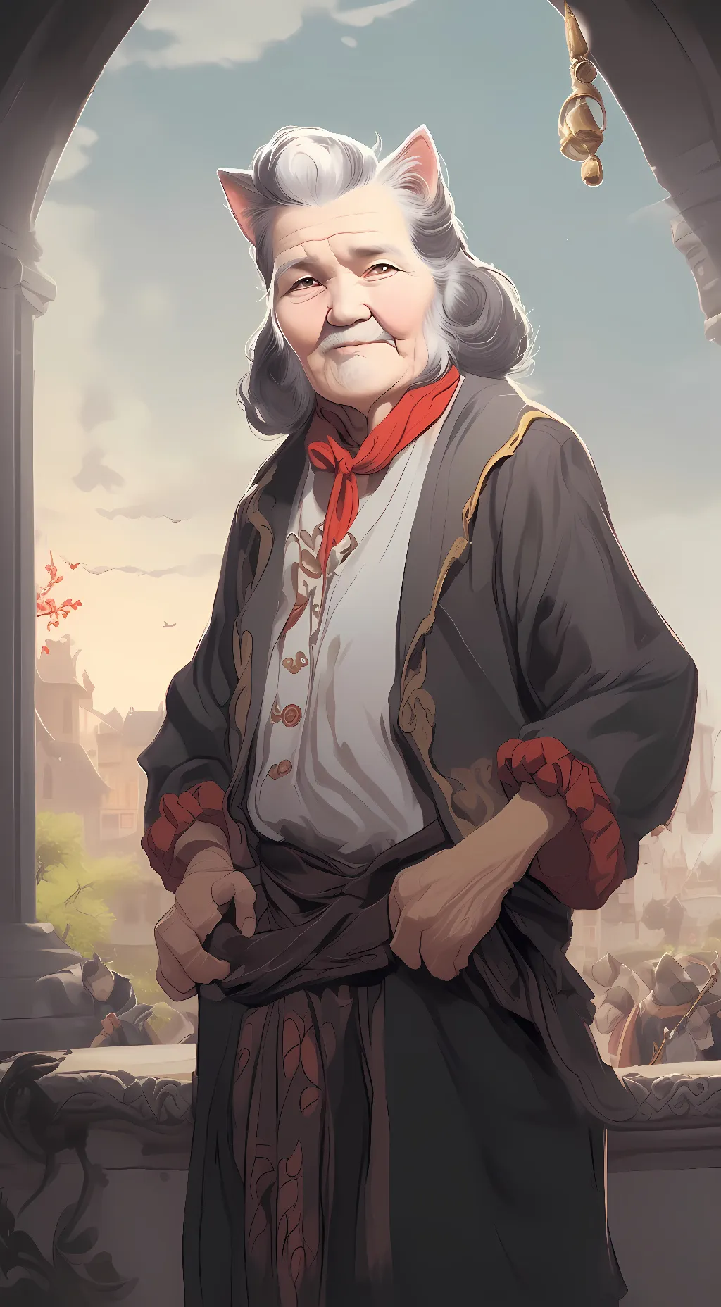 ai character: grandpa spunky  background