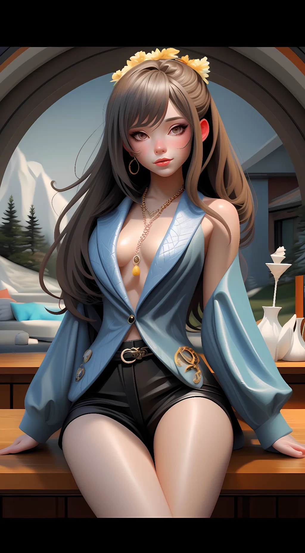 ai character: Rose  background