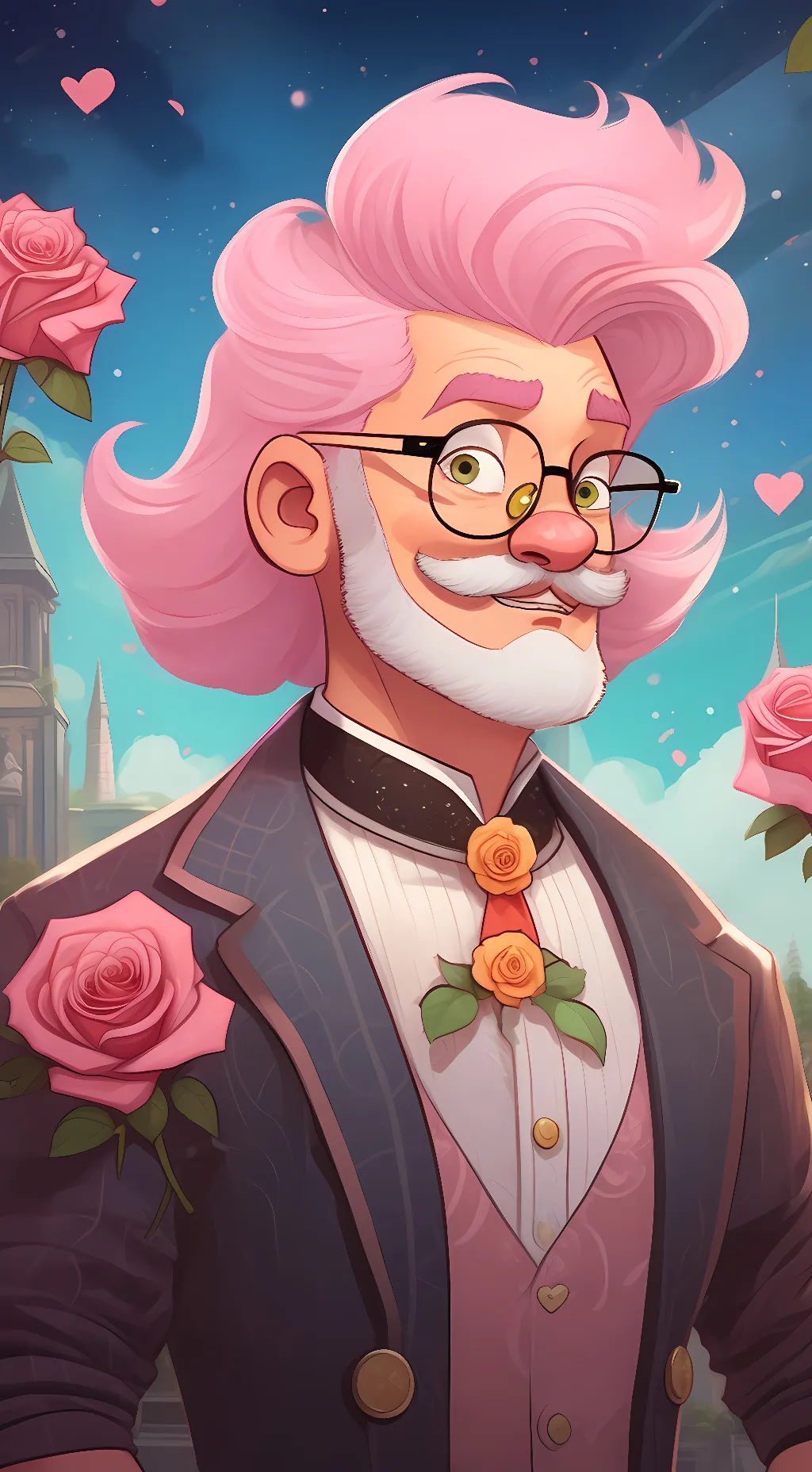 ai character: DR.Von Domandamn  background