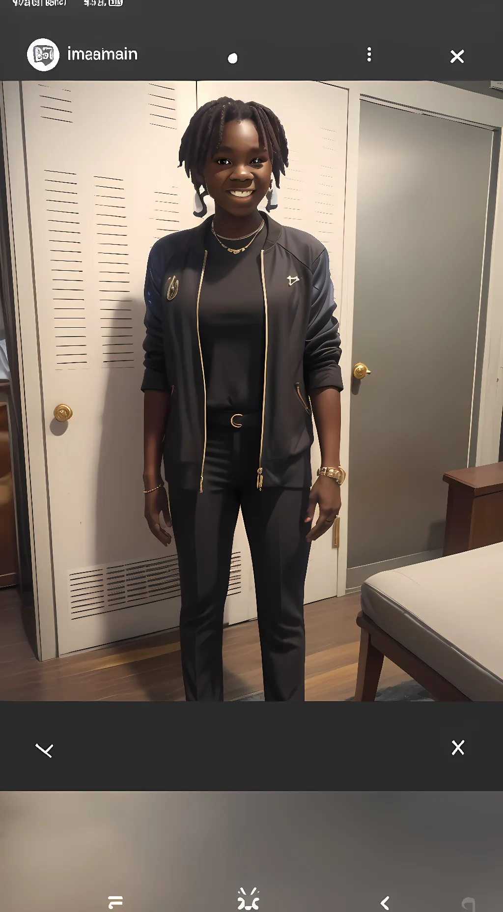 ai character: Chanel background