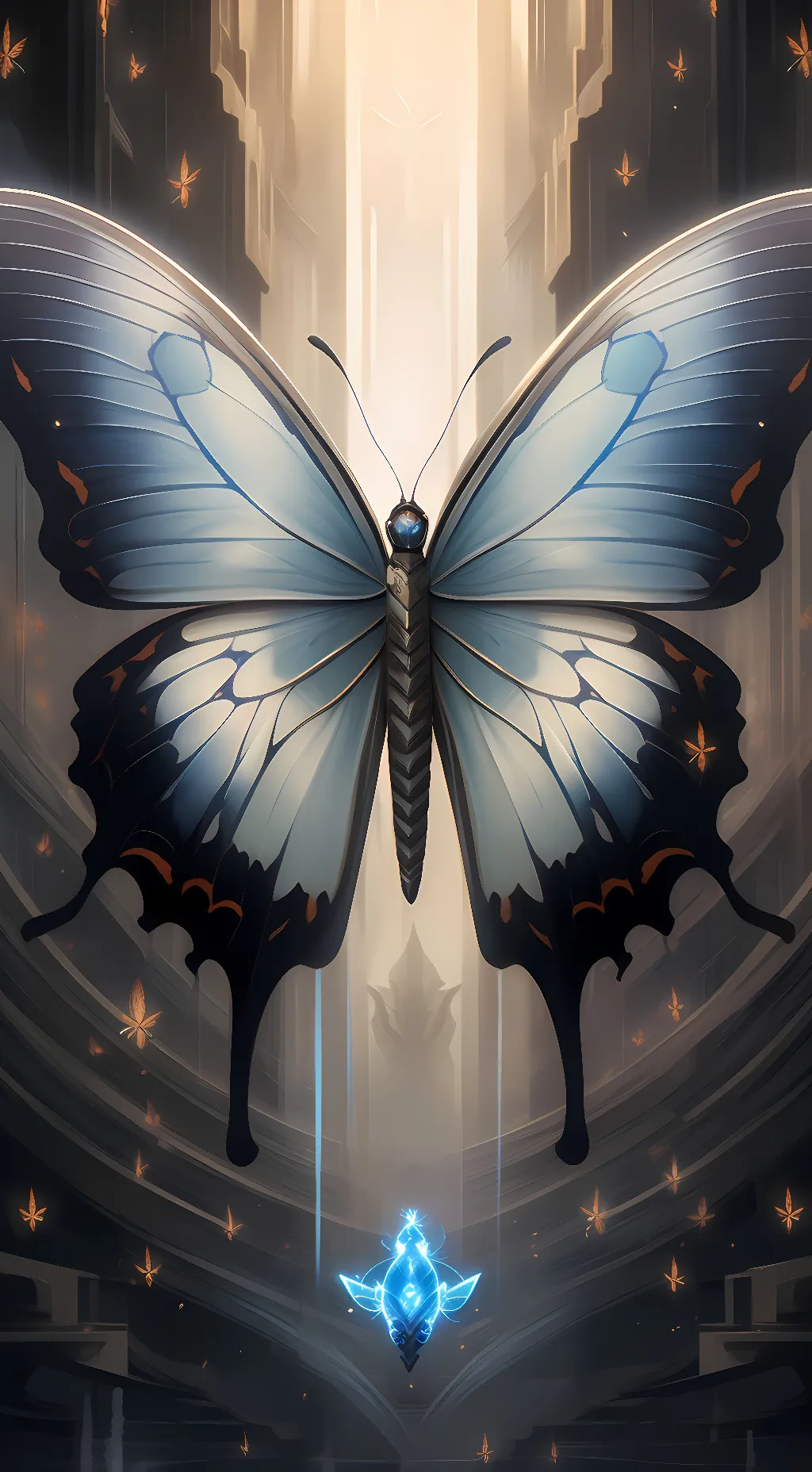 ai character: Nebula background