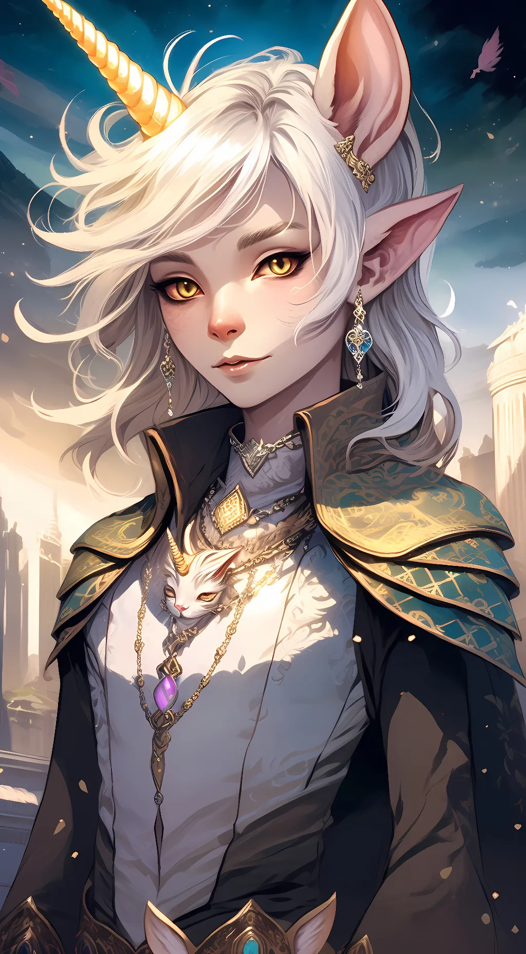 ai character: Laved background