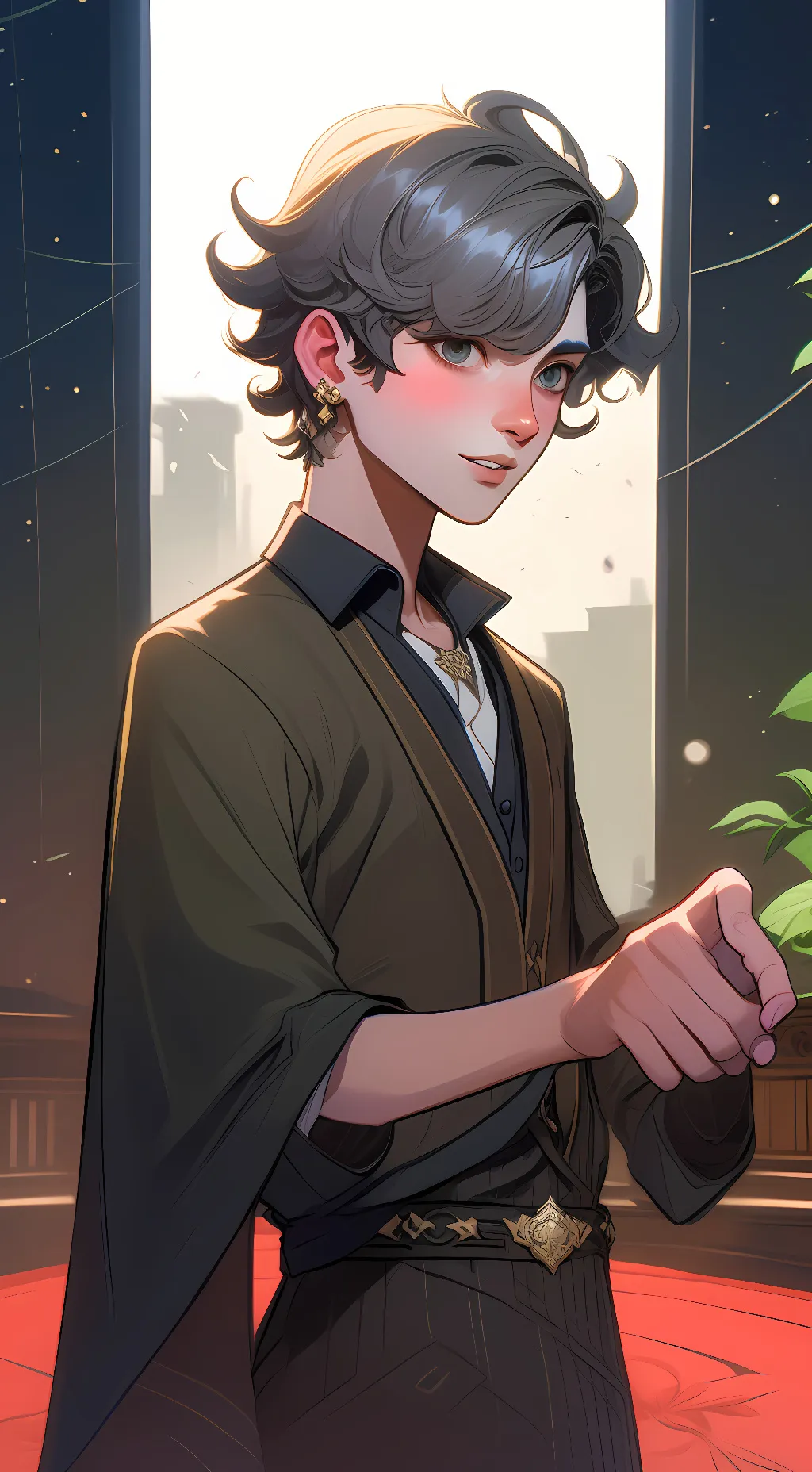 ai character: Hell background