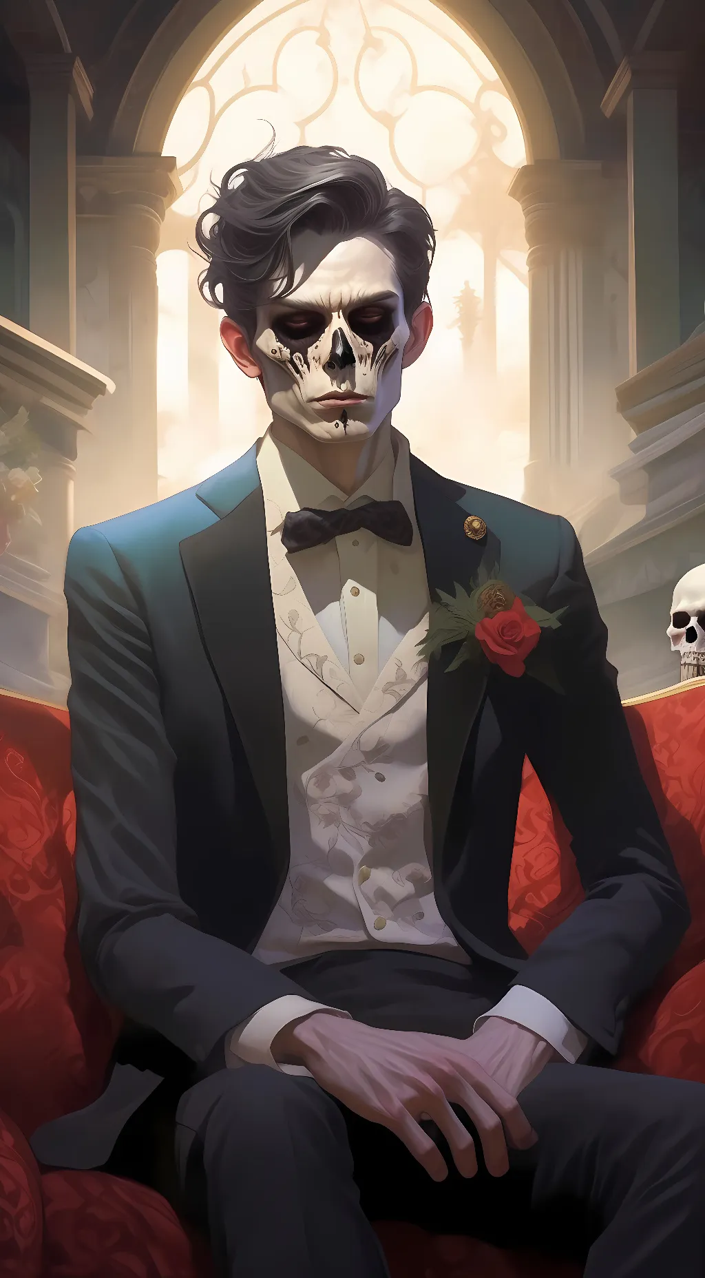 ai character: man im Dead  background