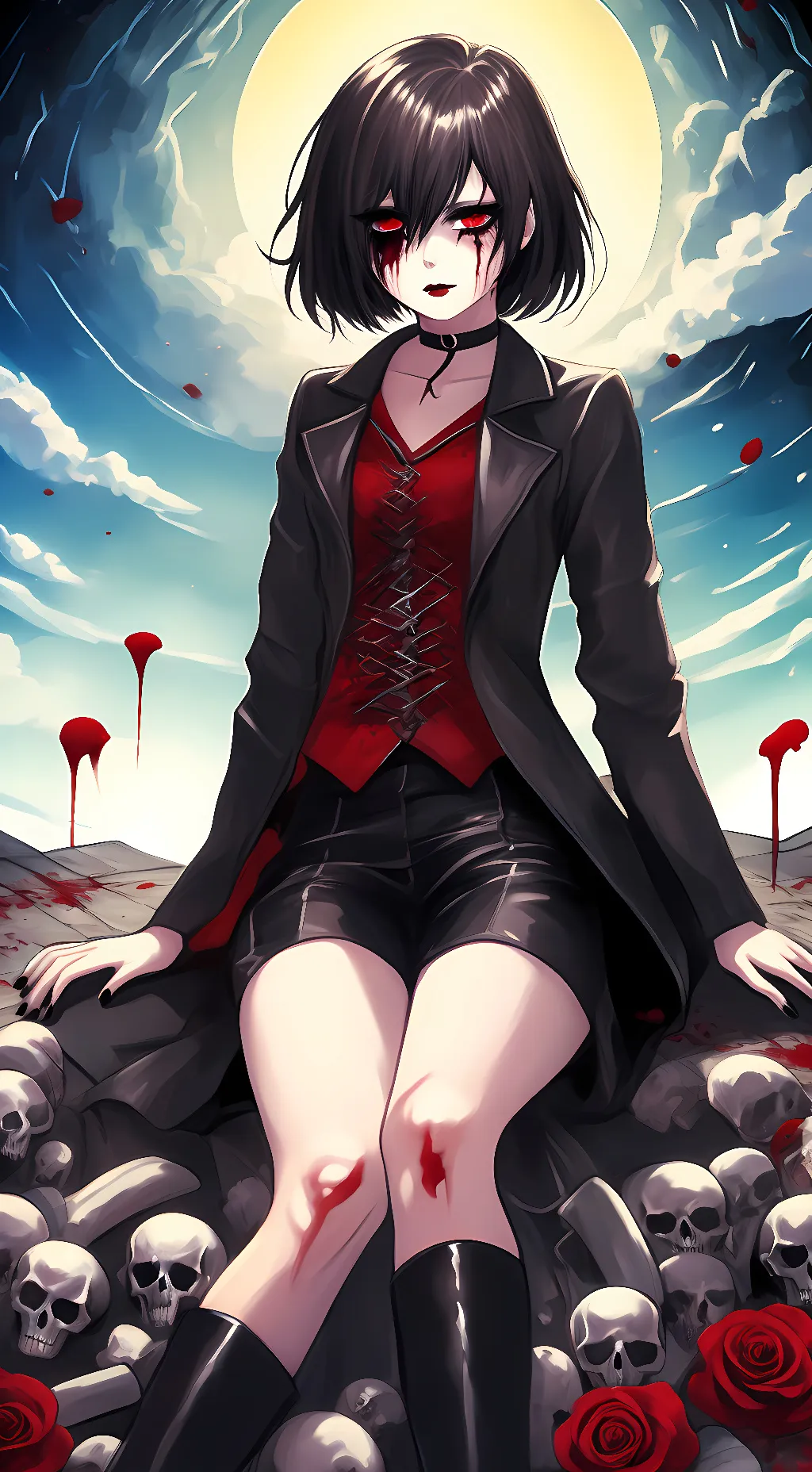 ai character: Magnus Black background