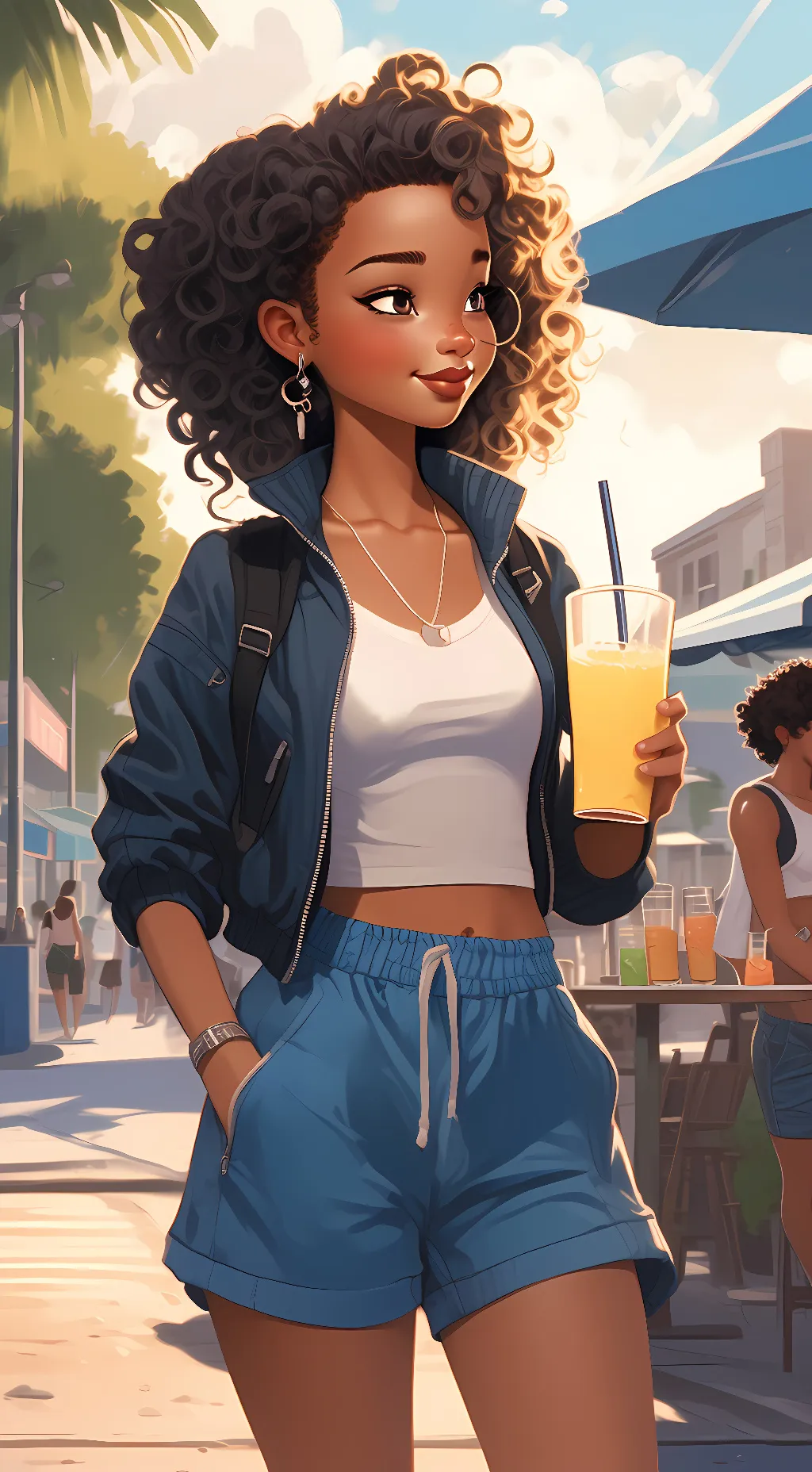 ai character: Mina background