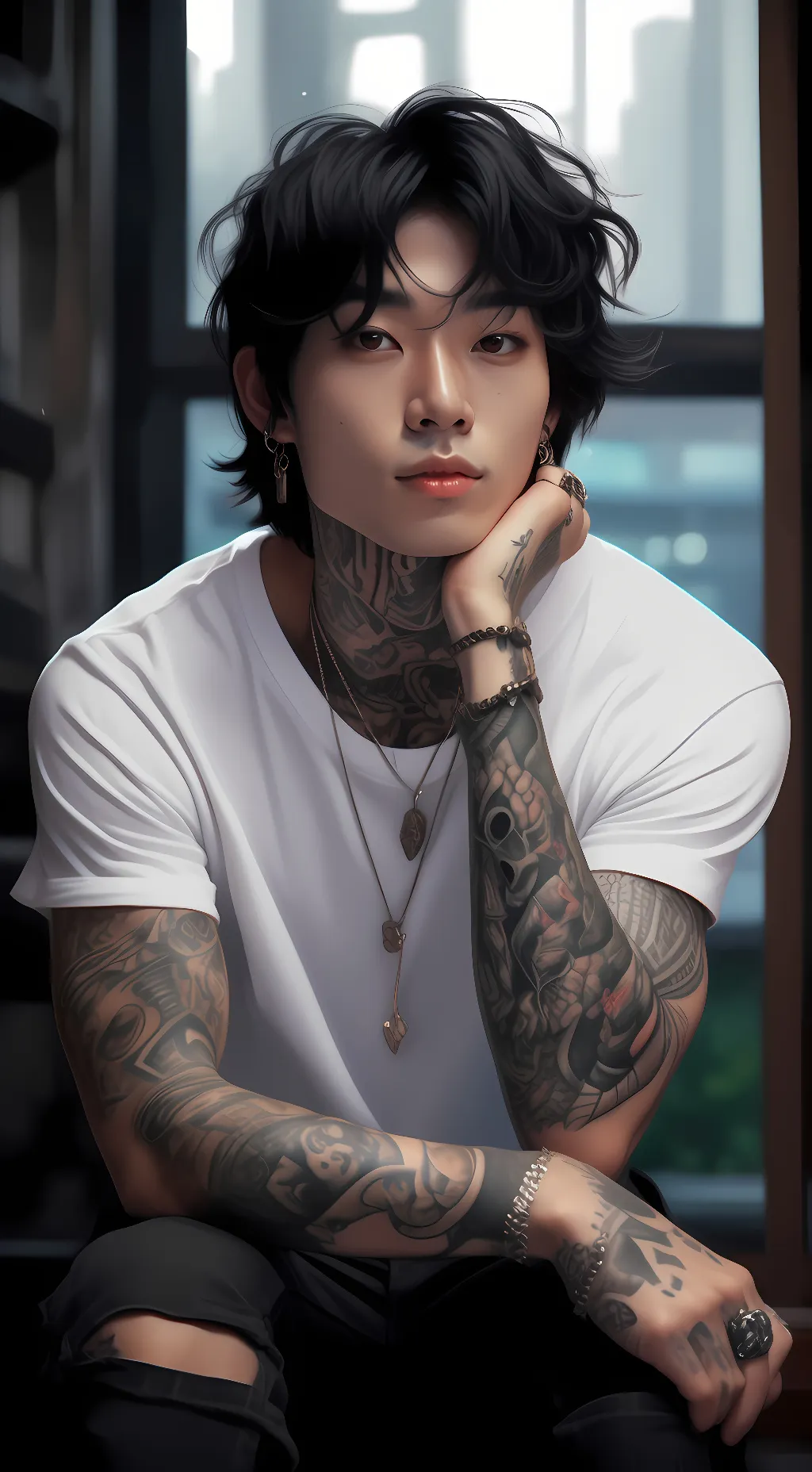 ai character: kookie ( Jungkook) background