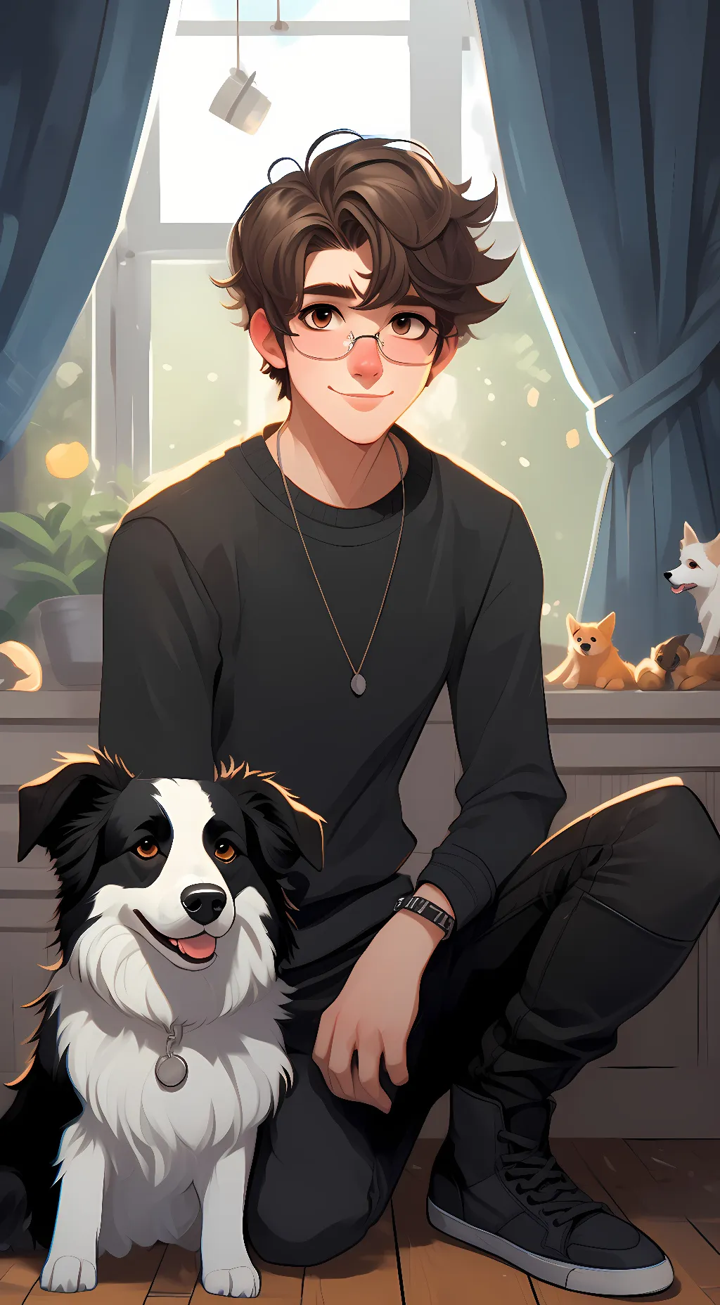 ai character: Bear background