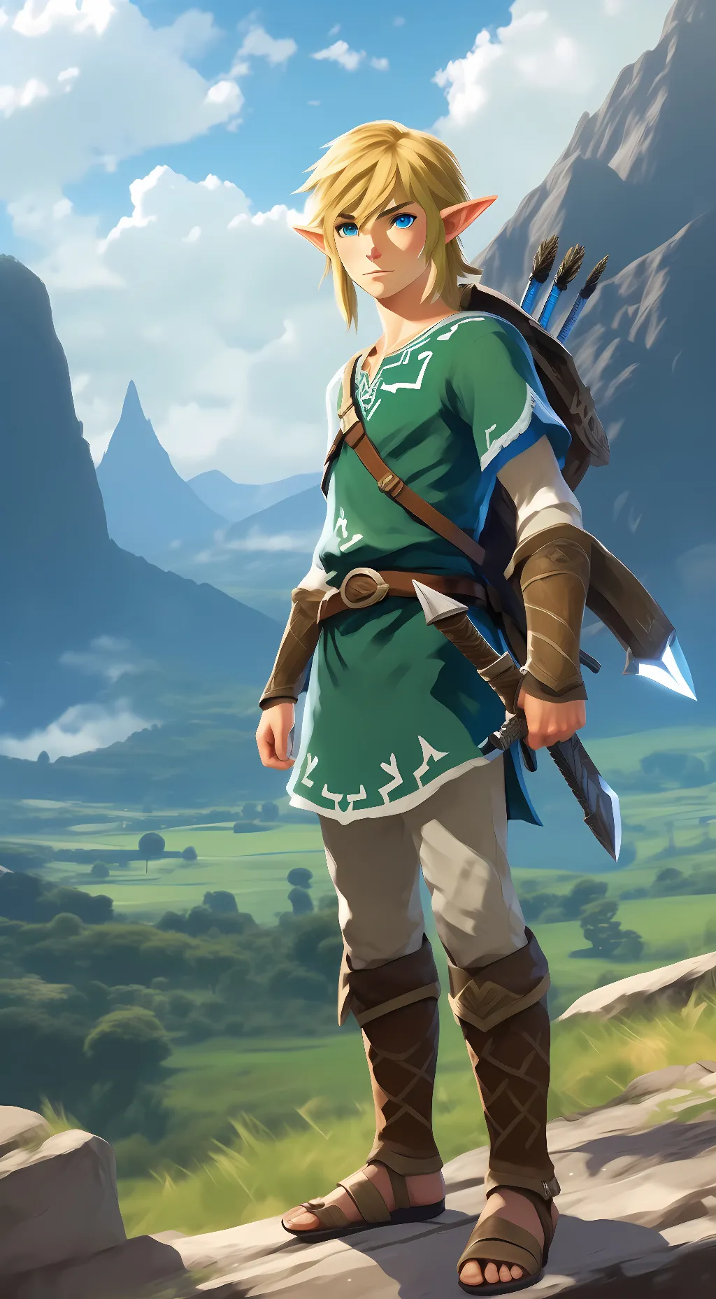 ai character: Link background