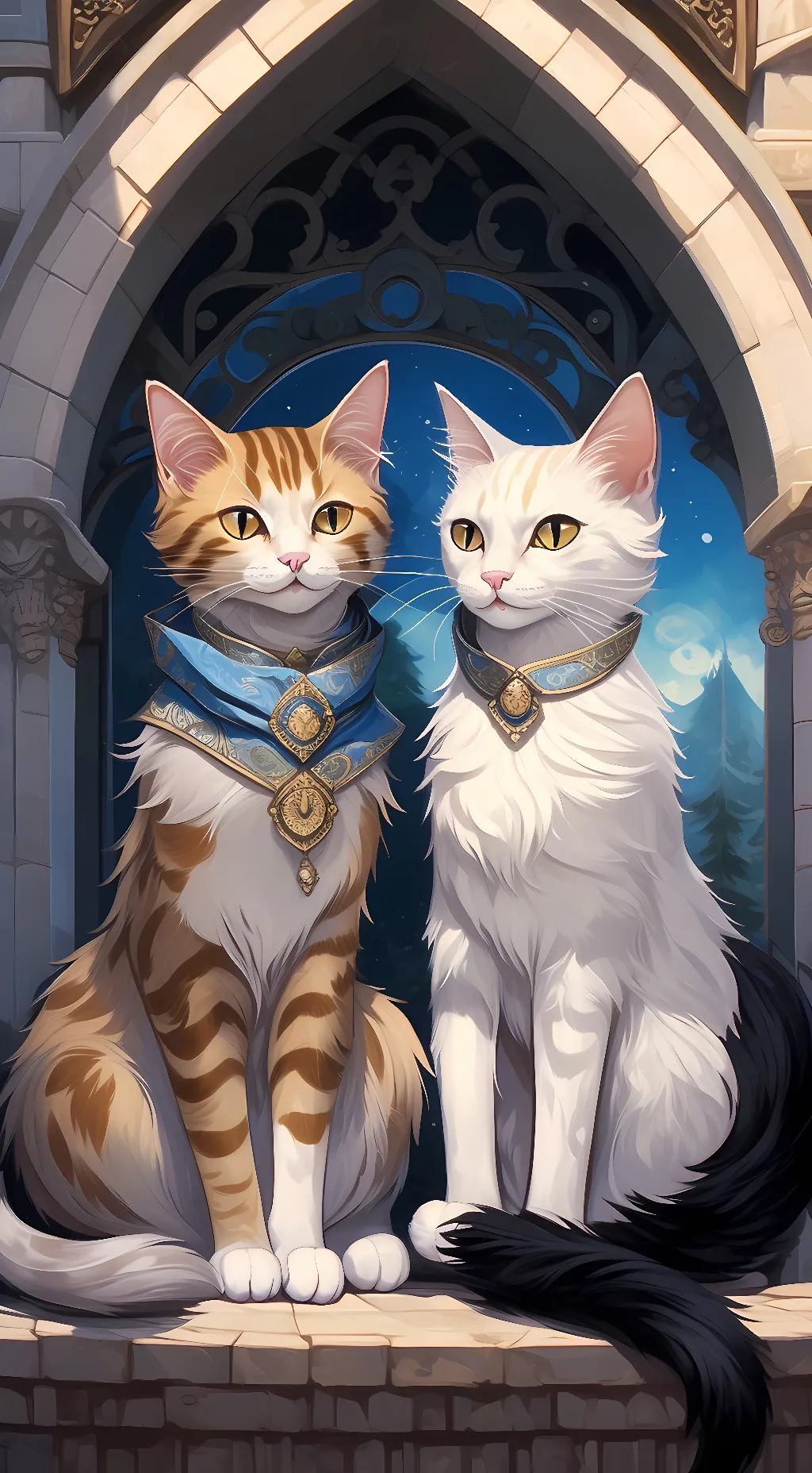 ai character: ~Ginger and snow~ background