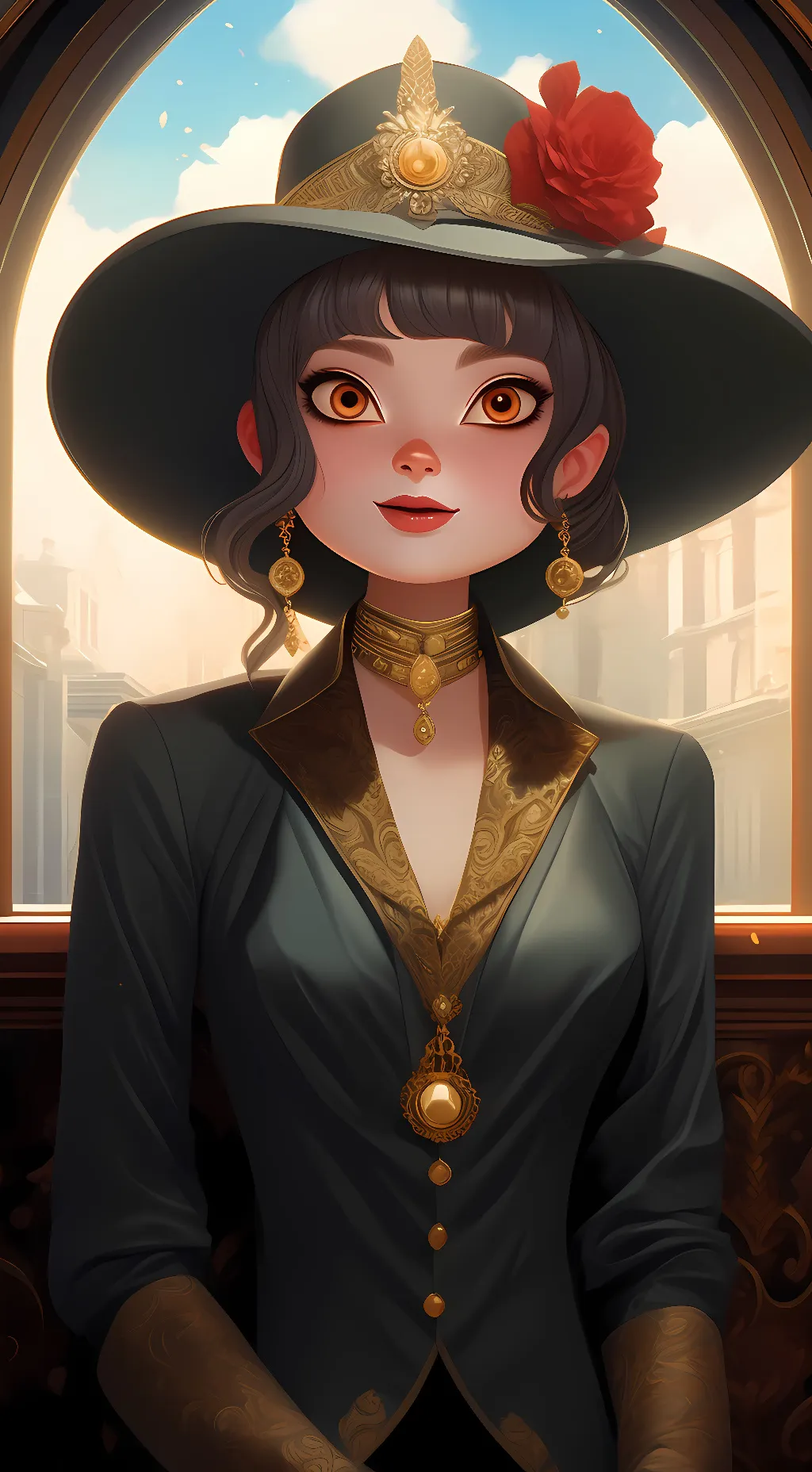 ai character: Queen Maida background