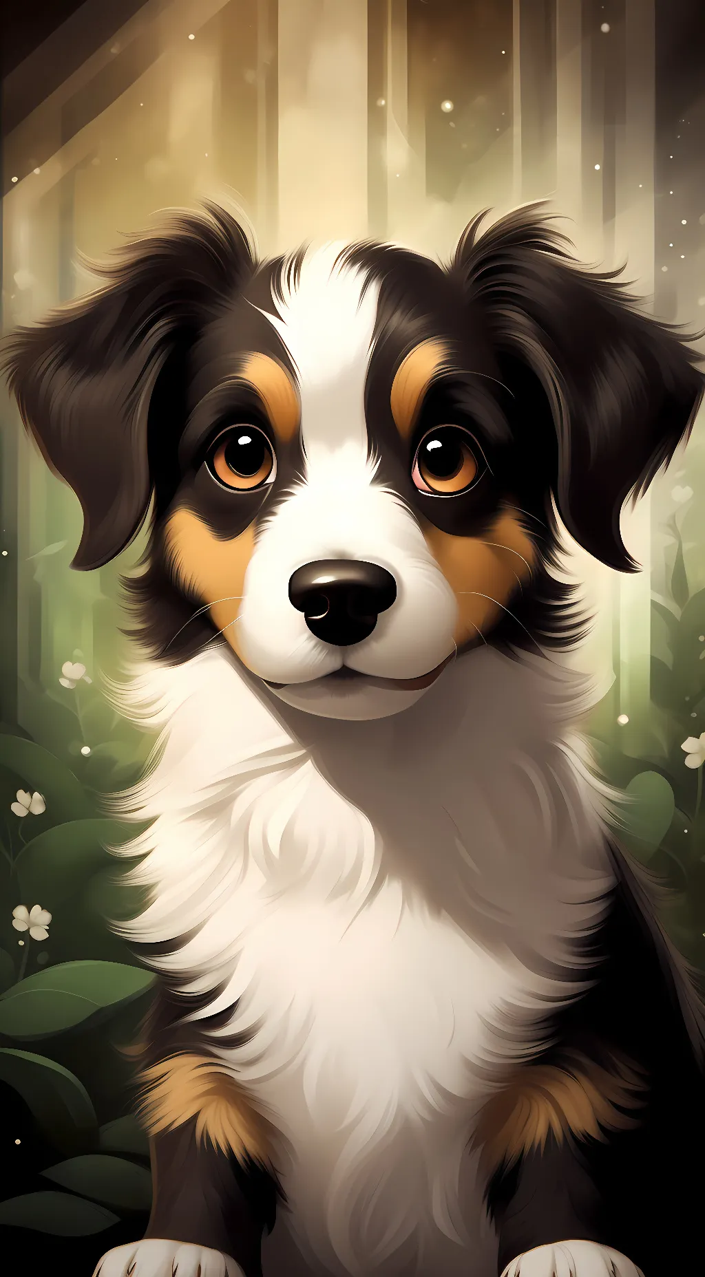 ai character: scrappy(my dog) background