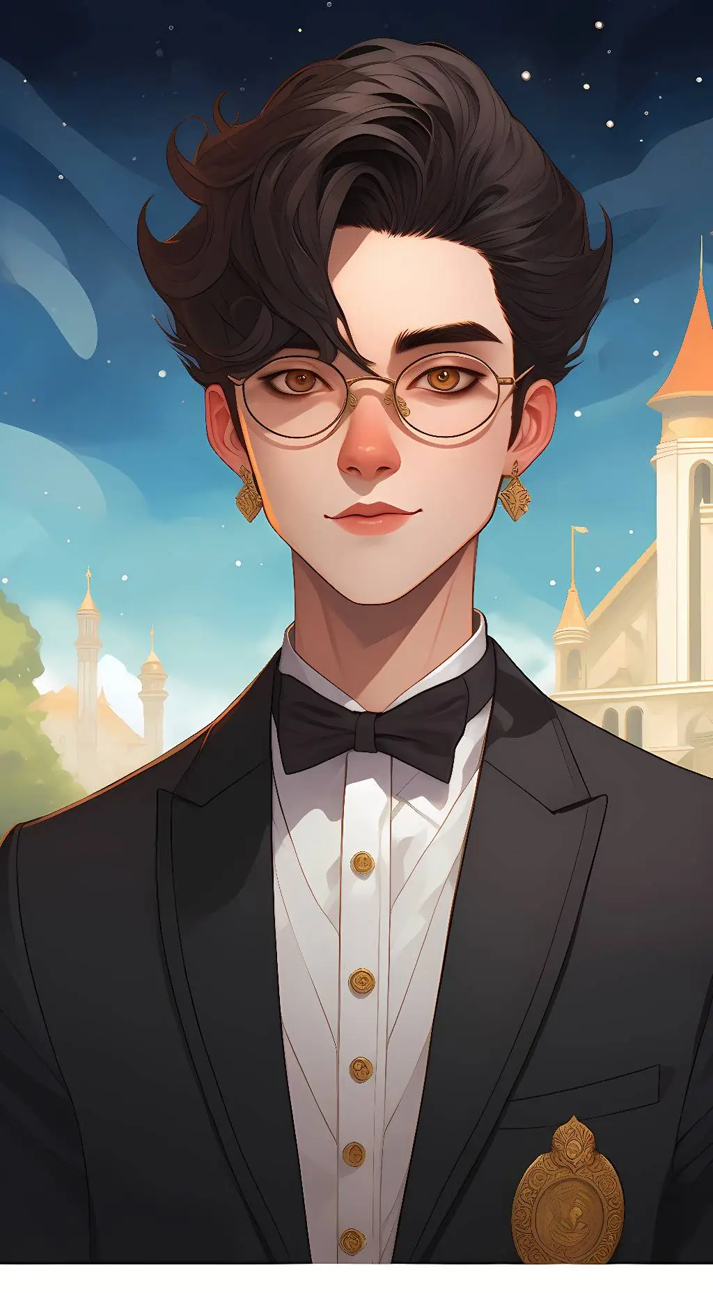 ai character: Justin  background