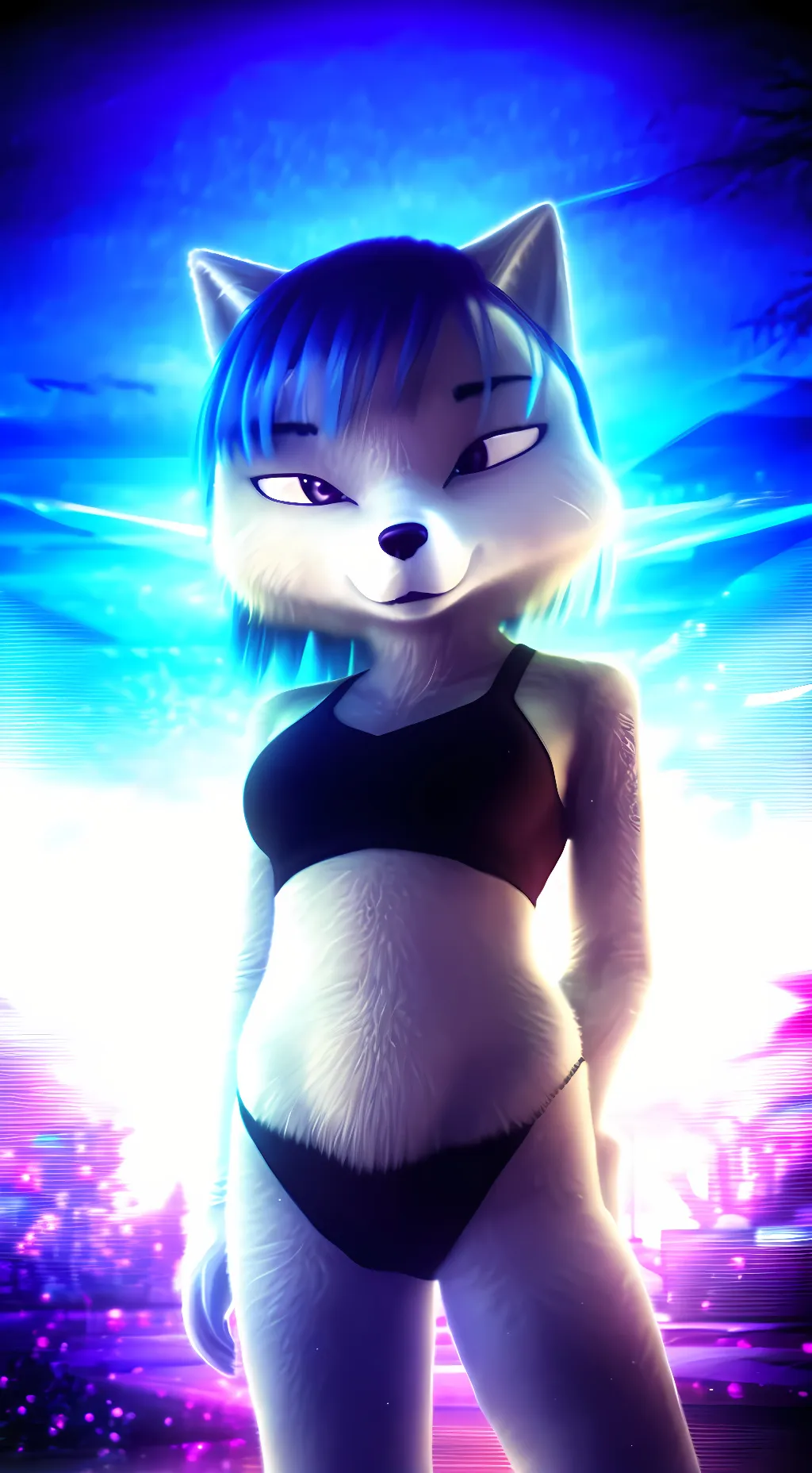 ai character: zoe cake  background