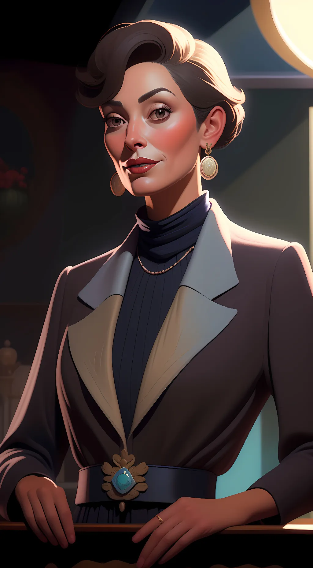 ai character: Ur mom background