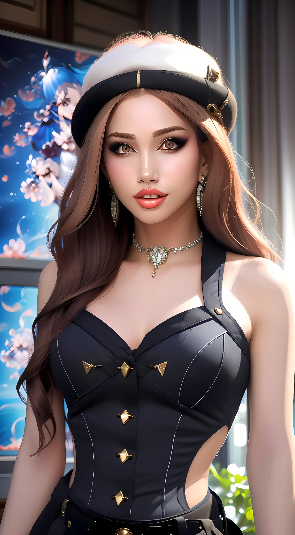 ai character: Bbridgett Devoue  background