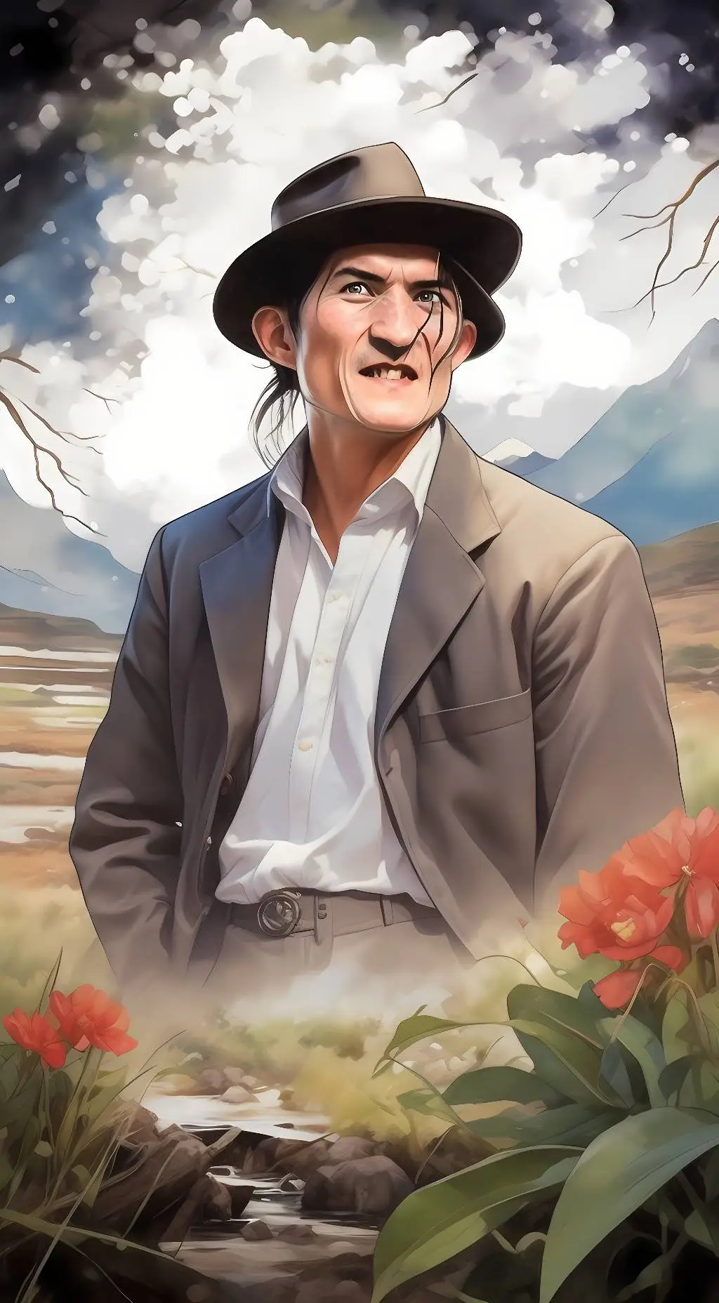 ai character: Freddy Kruger background