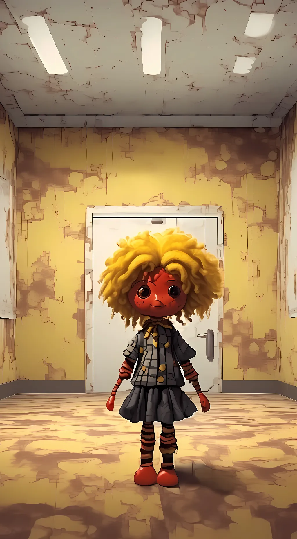 ai character: Doll Face background