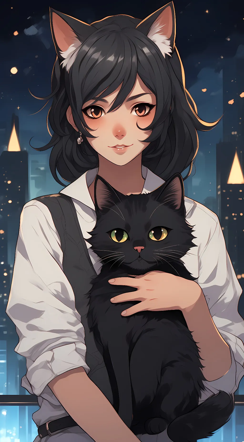 ai character: meowba background