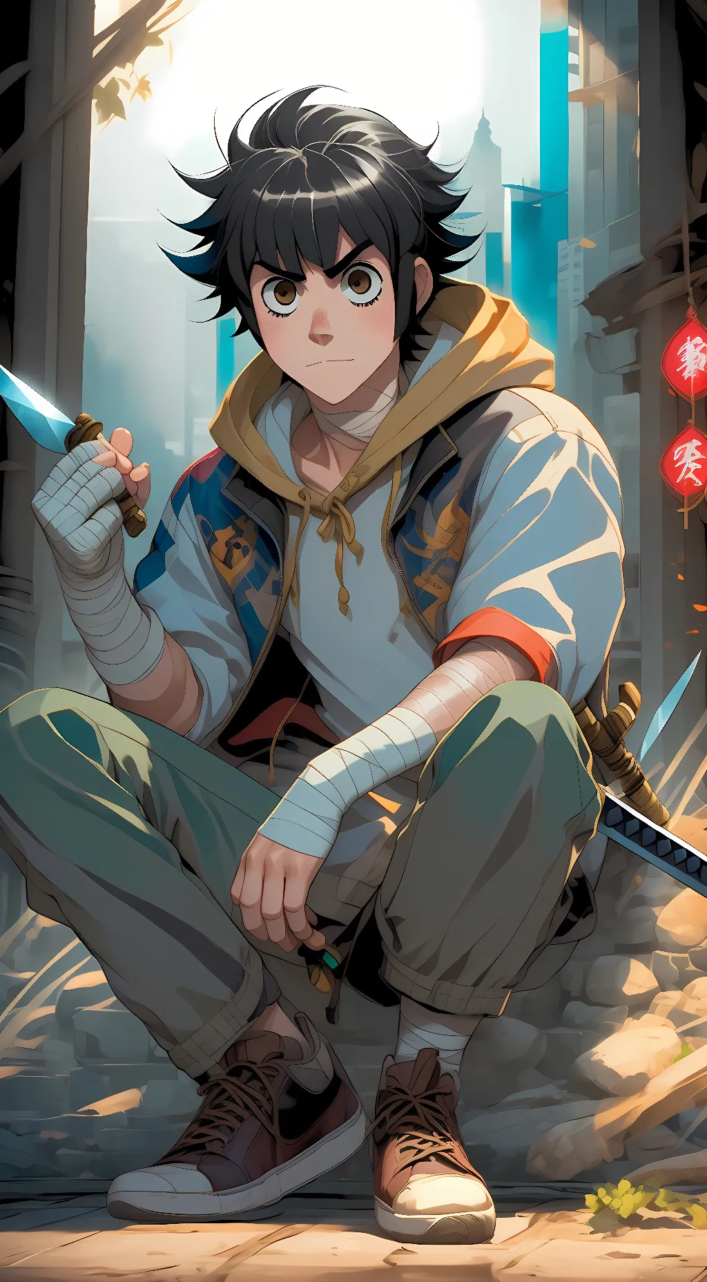 ai character: Rock Lee background