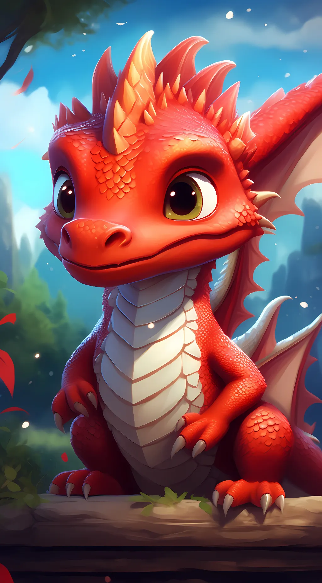 ai character: fire  background