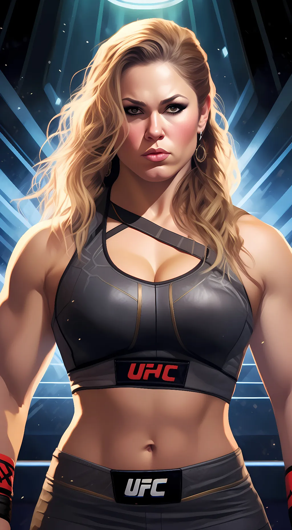 ai character: Ronda Rousey  background