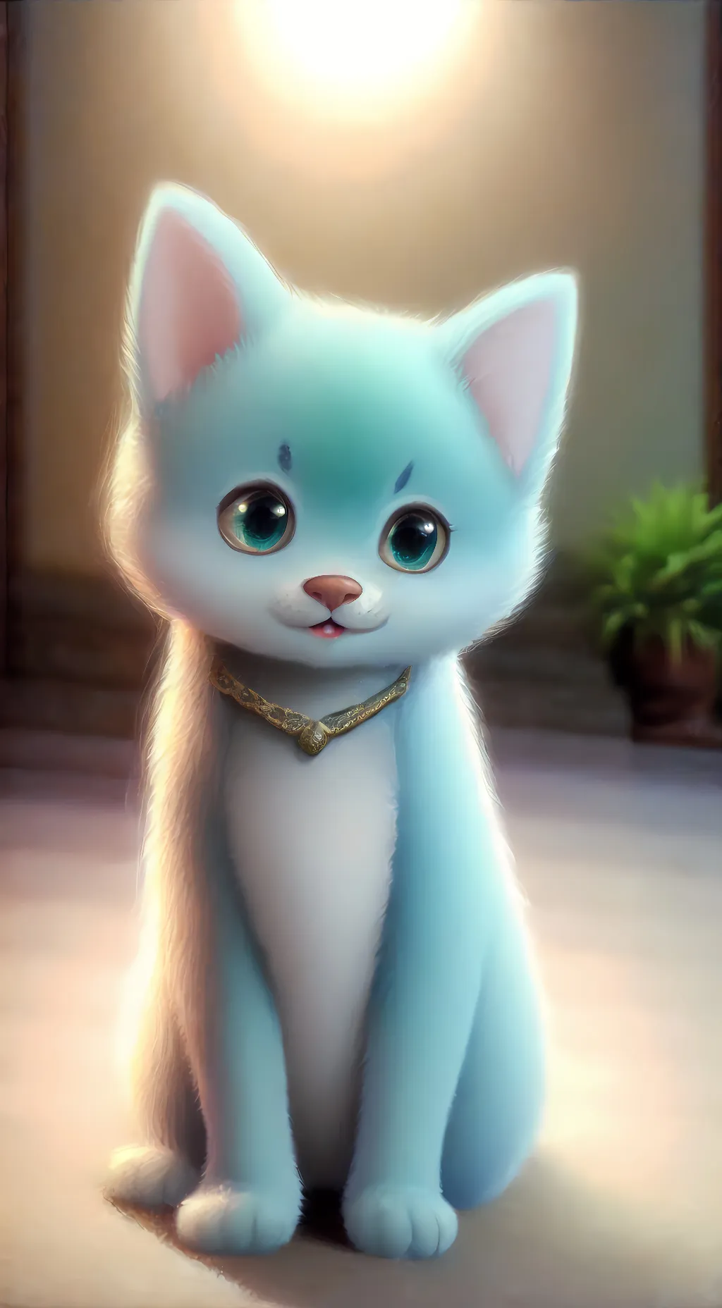 ai character: bluey background