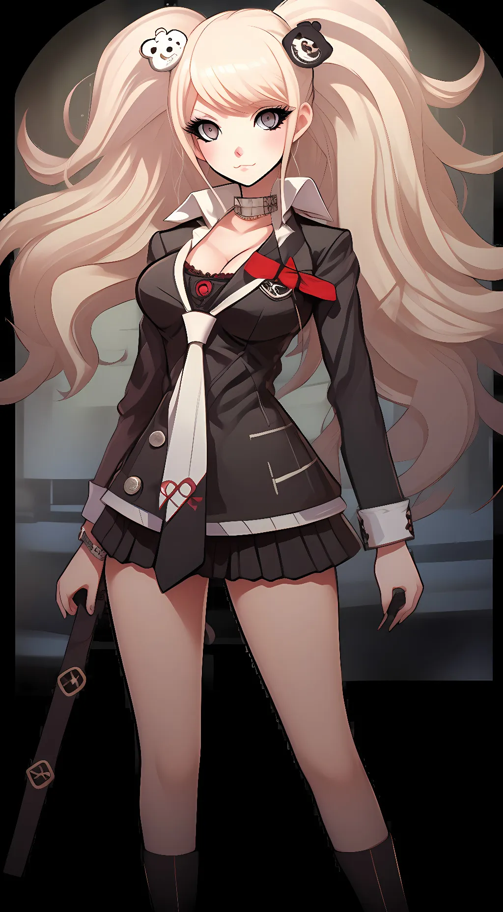 ai character: Junko Enoshima background