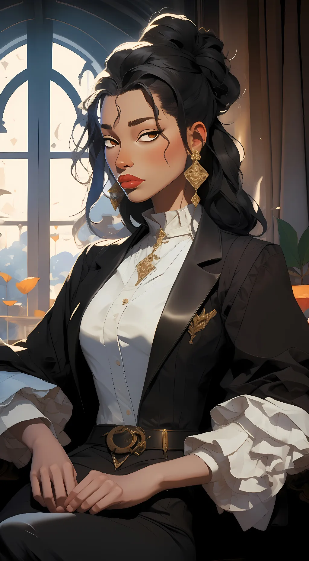 ai character: Adeline Dutchess  background