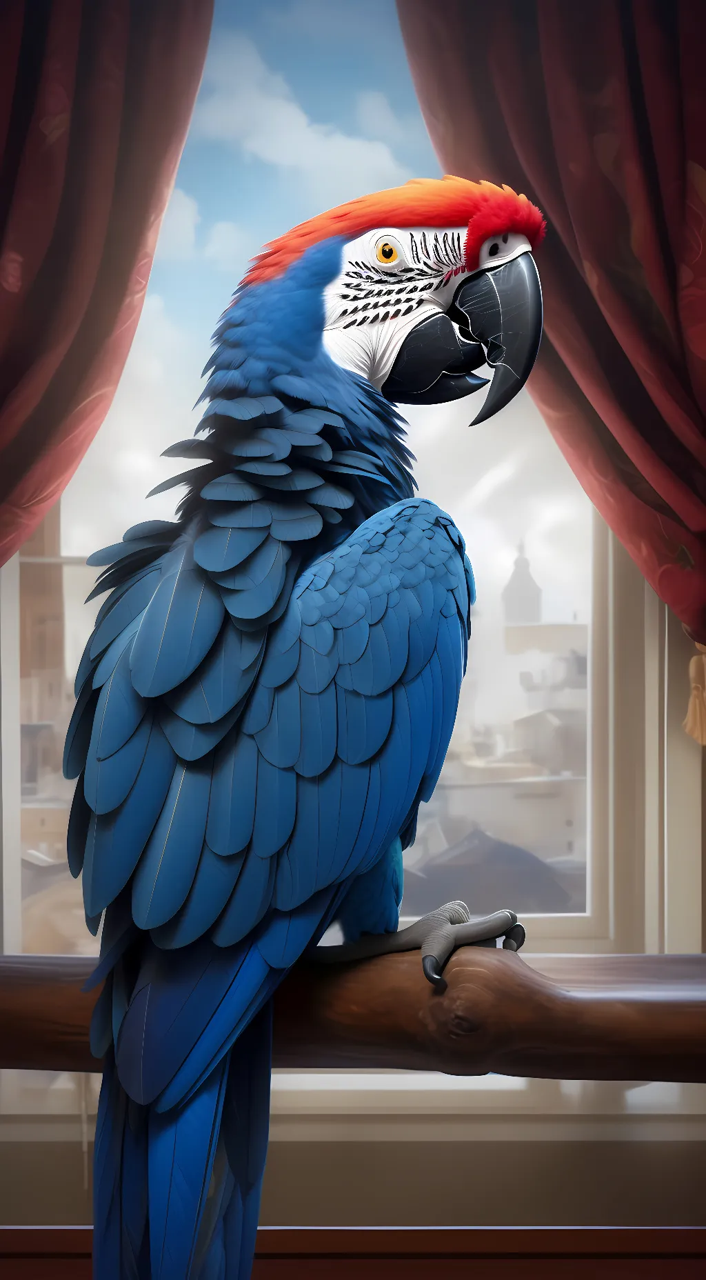 ai character: Blu boy background