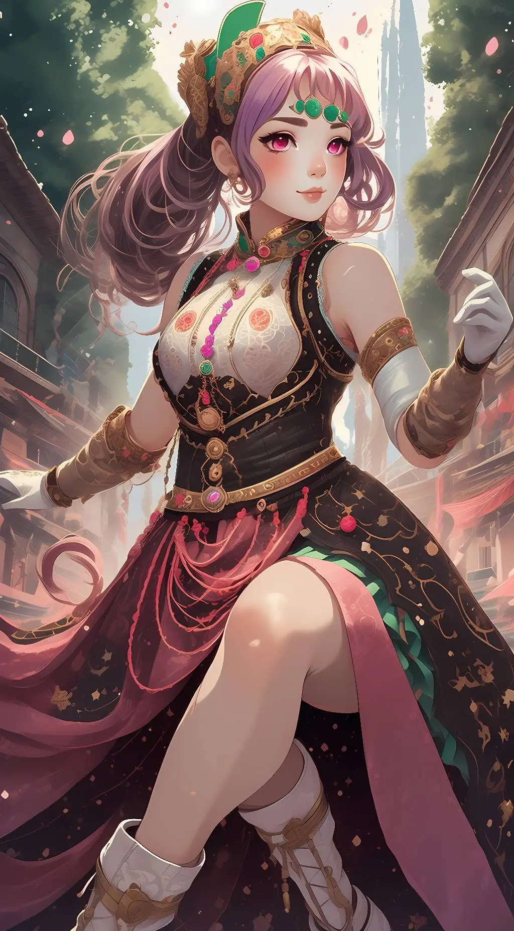 ai character: Hollyberry cookie  background