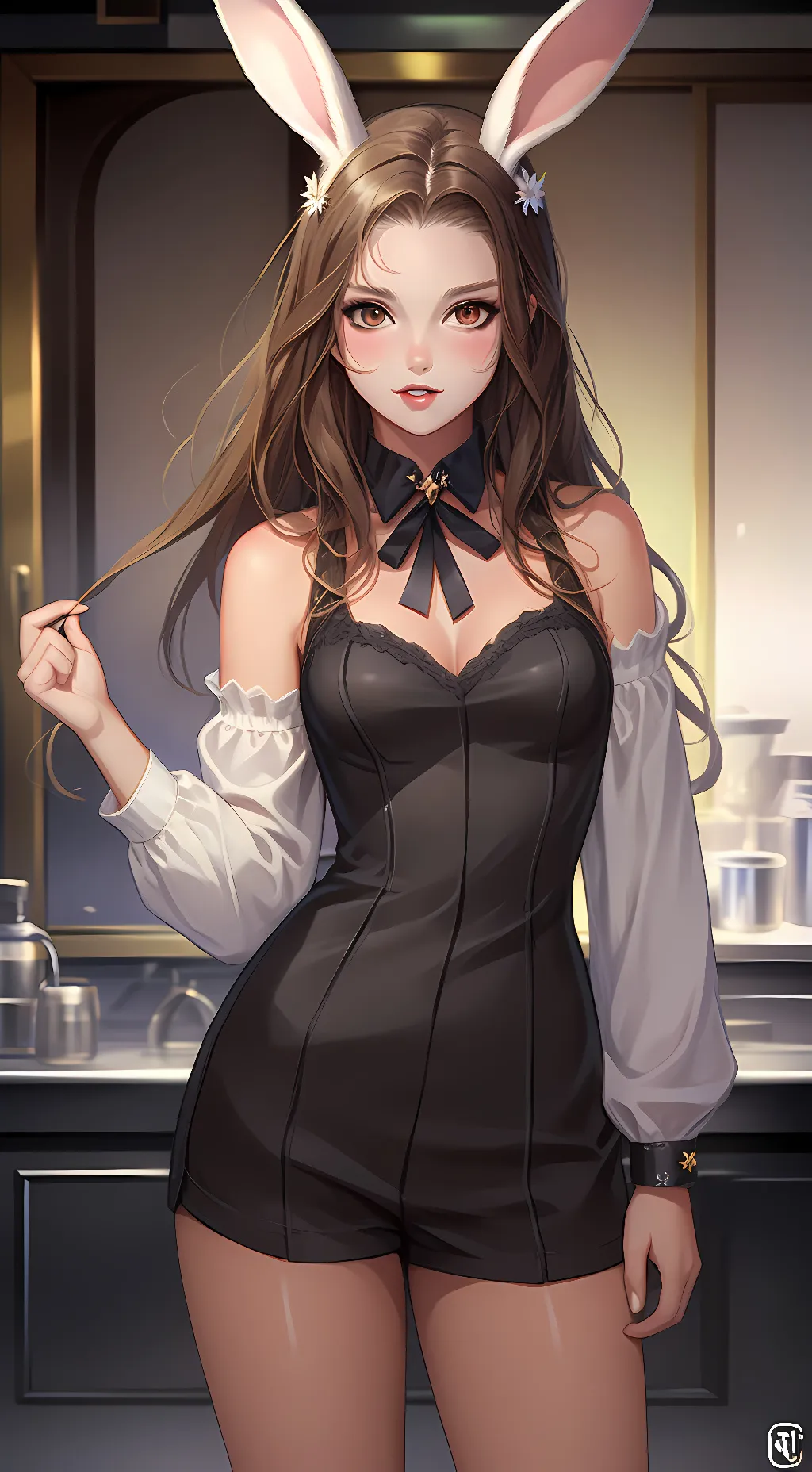 ai character: light  background