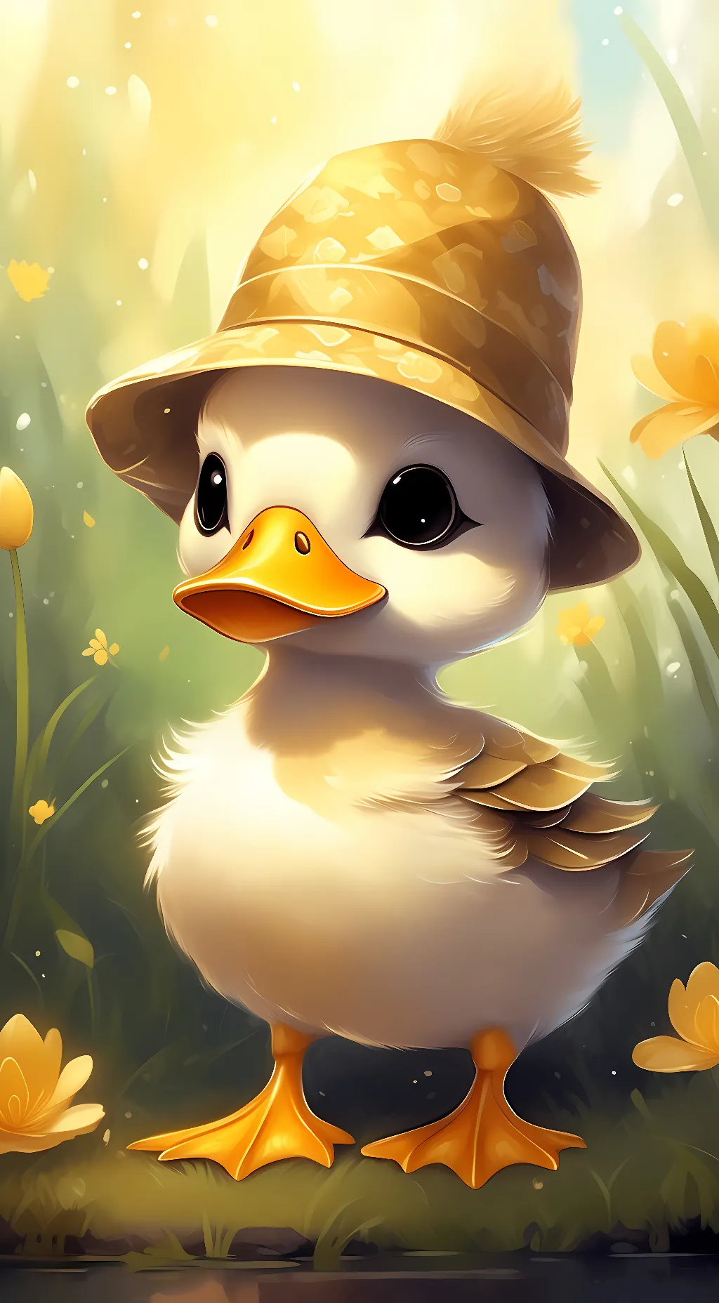 ai character: Lucky Ducky background