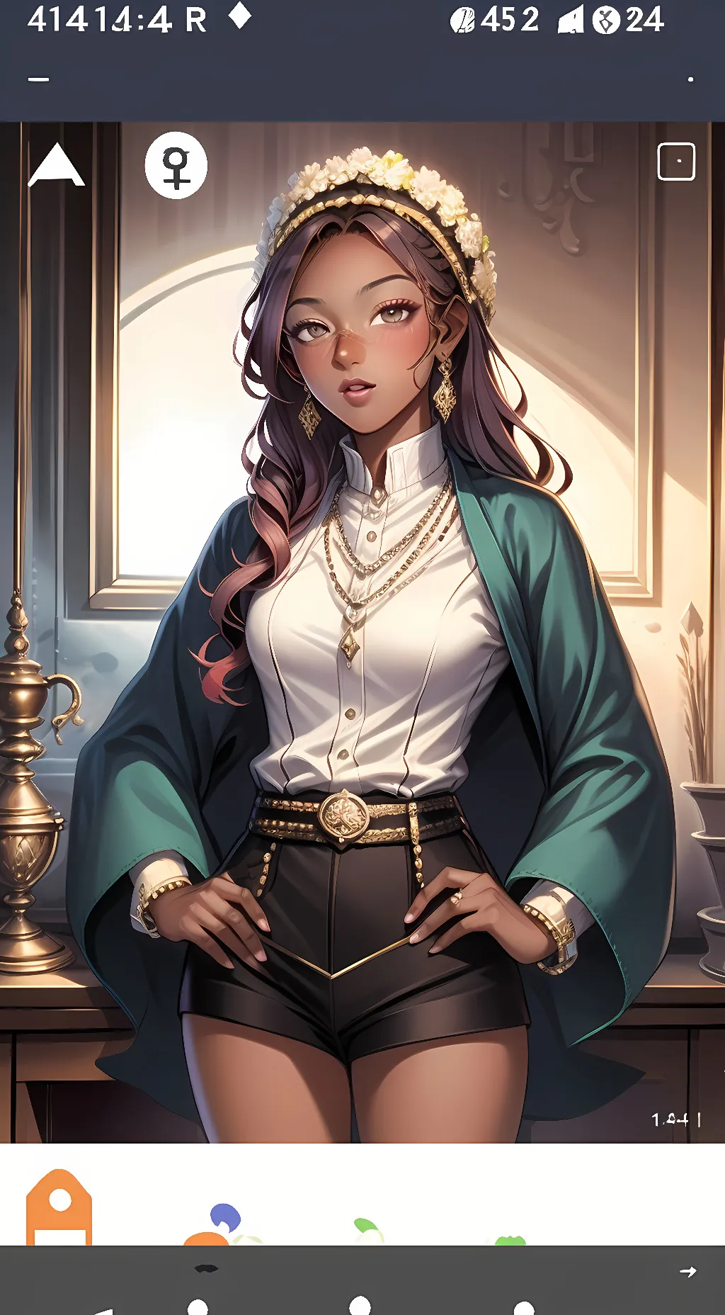 ai character: Zaida  background