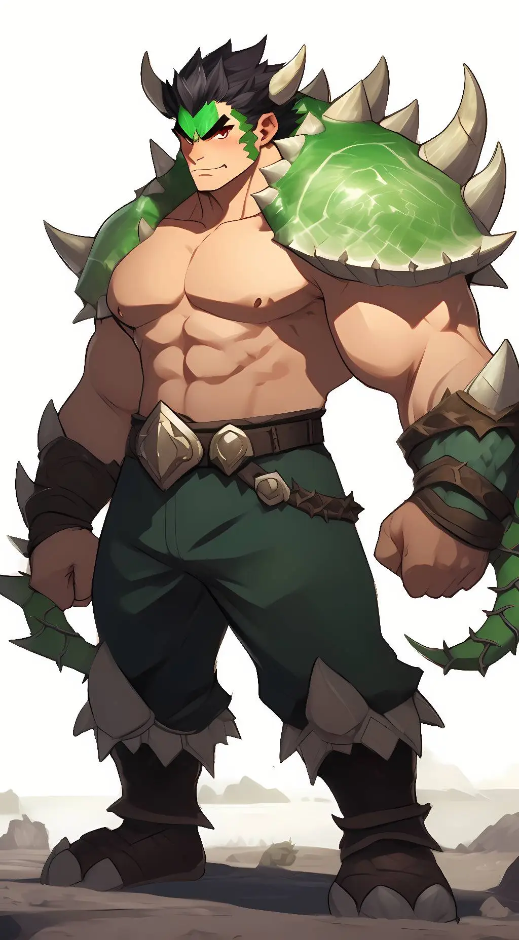 ai character: Bowser  background