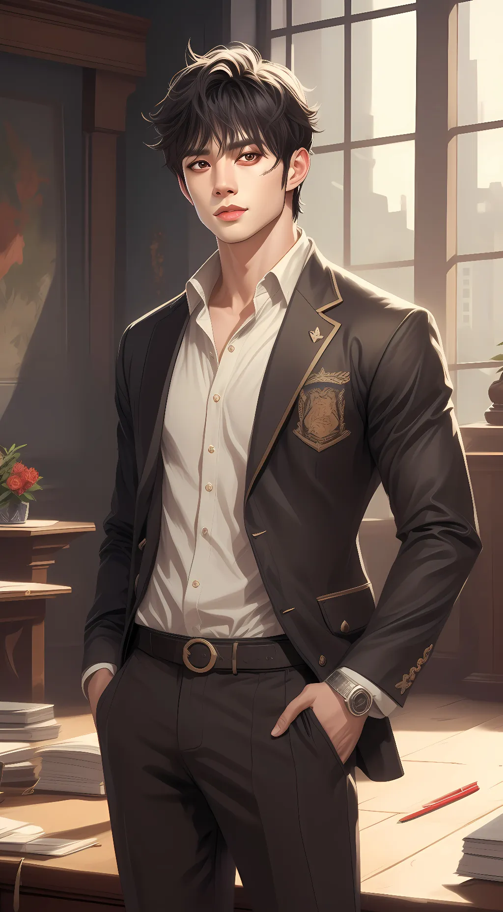 ai character: Ethan background