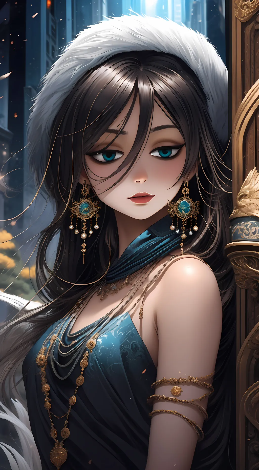 ai character: Luna background