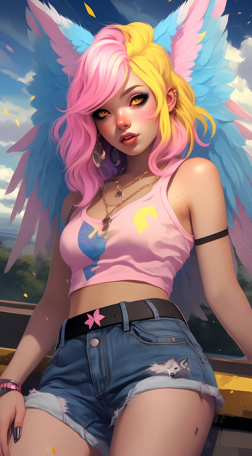 ai character: wolf background