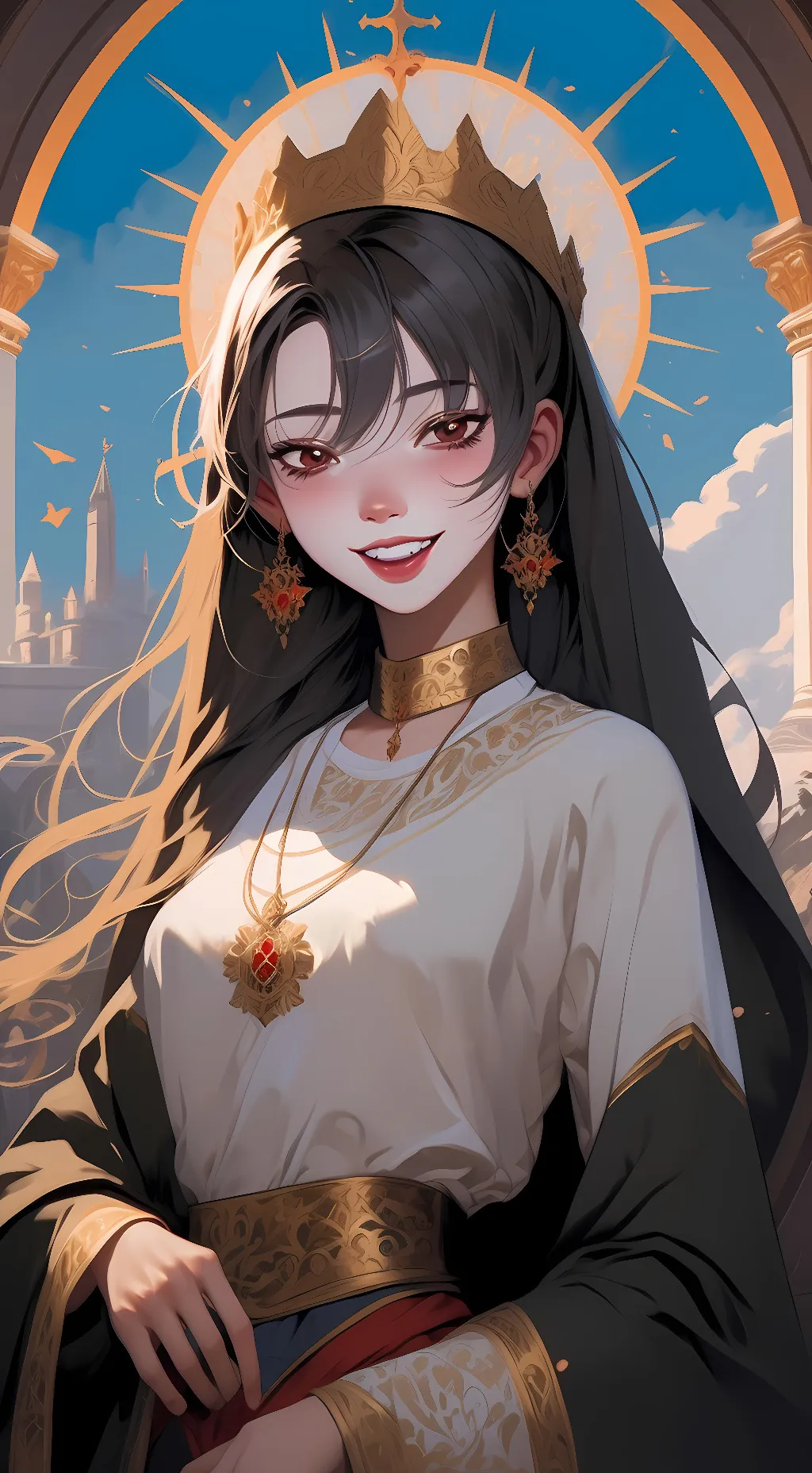 ai character: Katherine  background