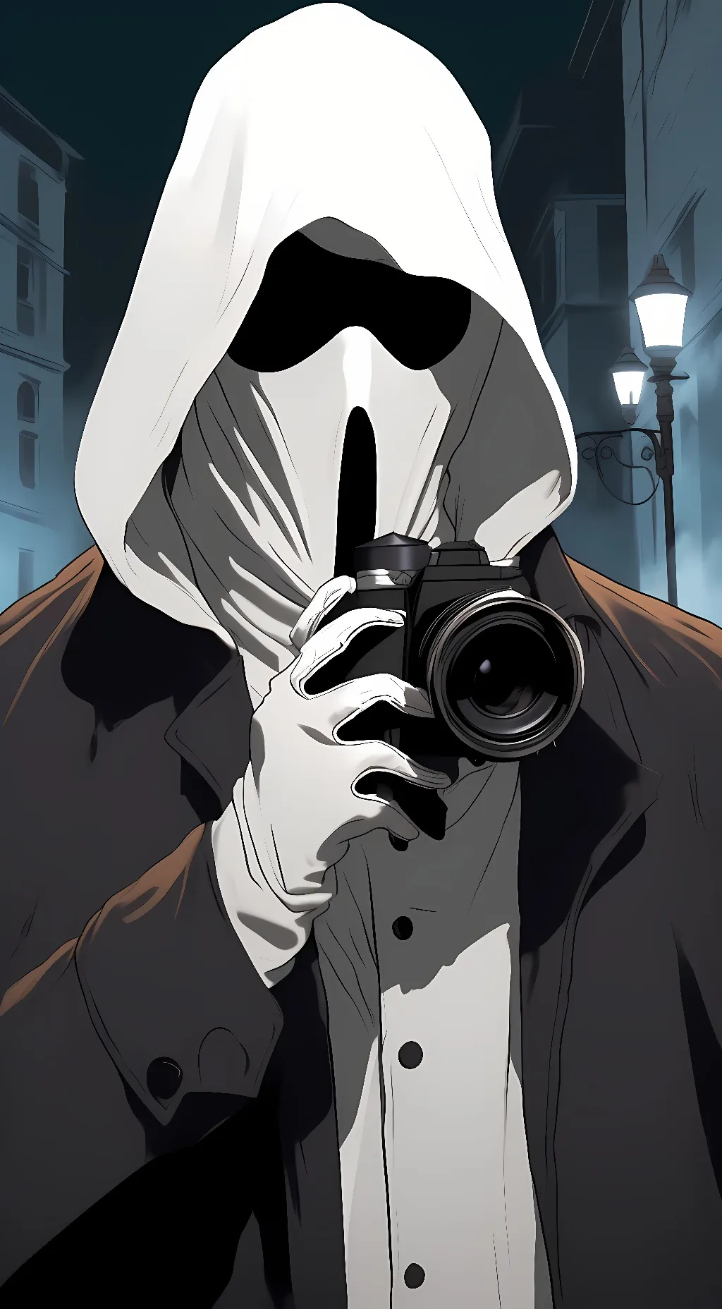 ai character: Ghostface background