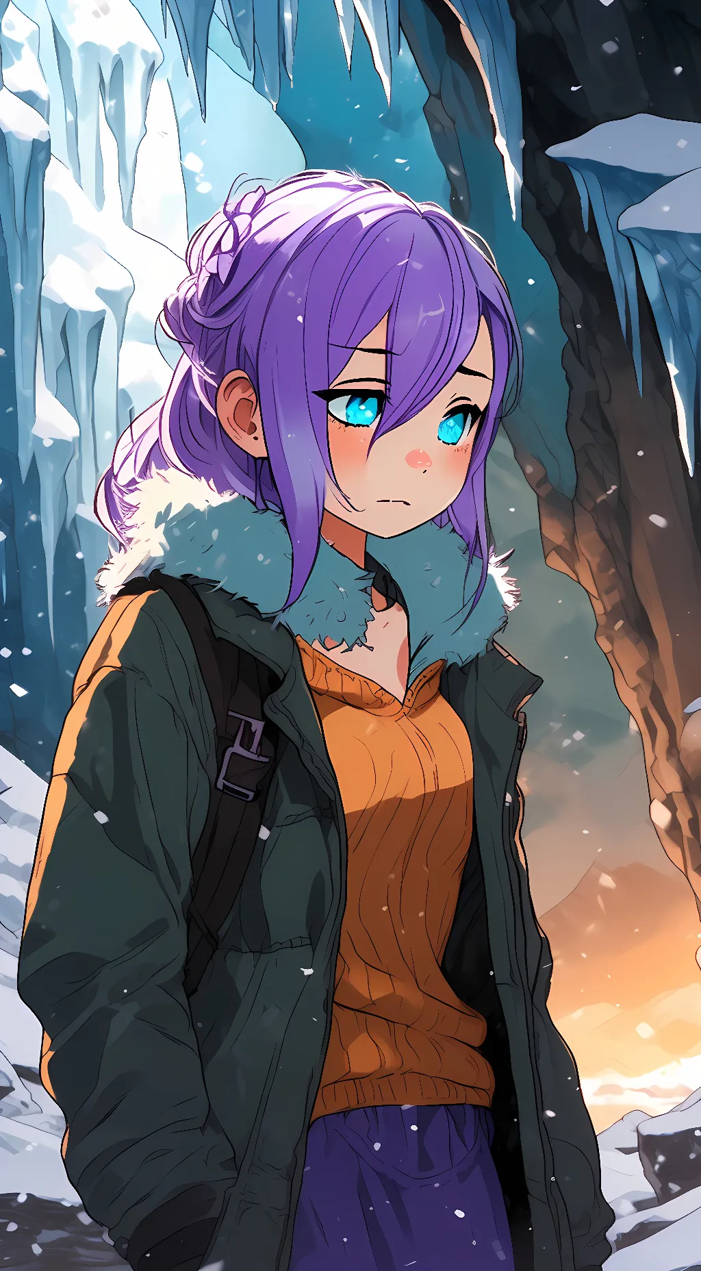 ai character: ice-lesha background