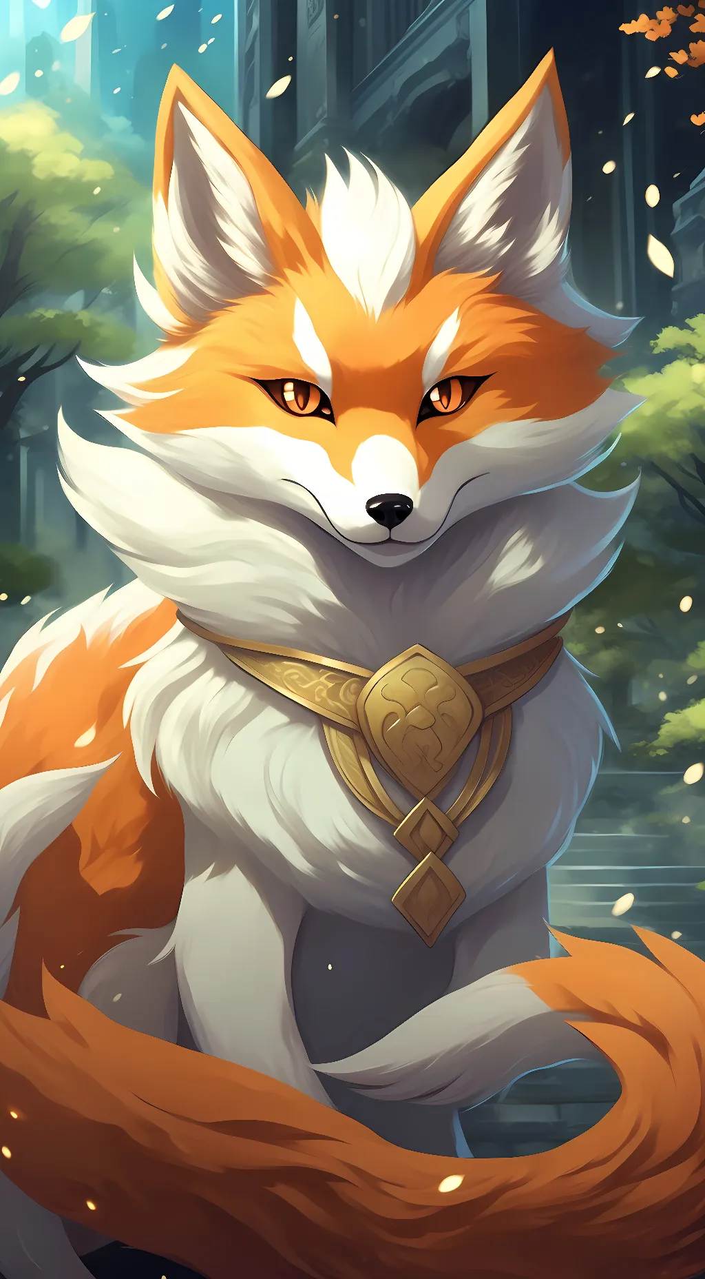 ai character: ninetales  background