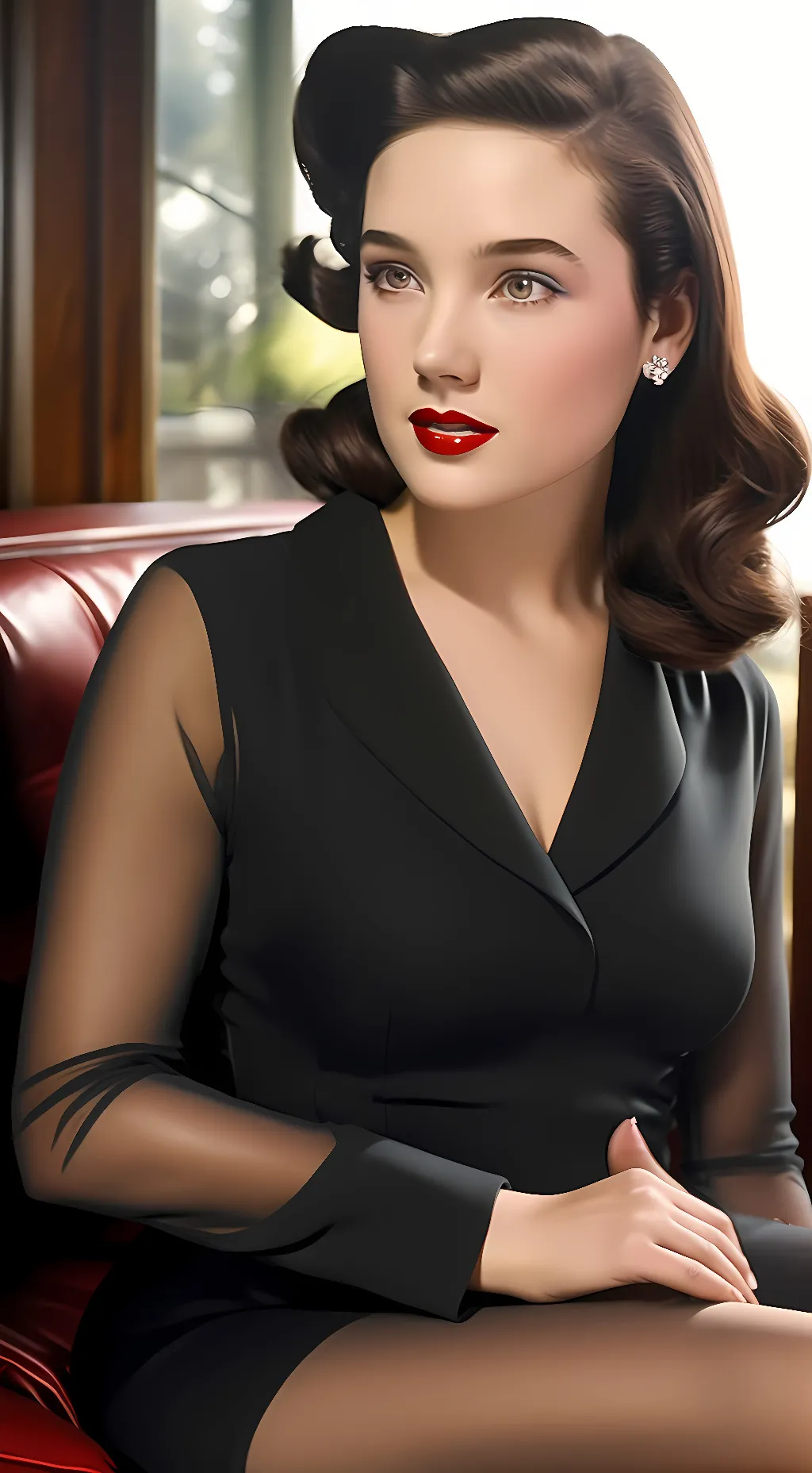 ai character: Jennifer Connelly background