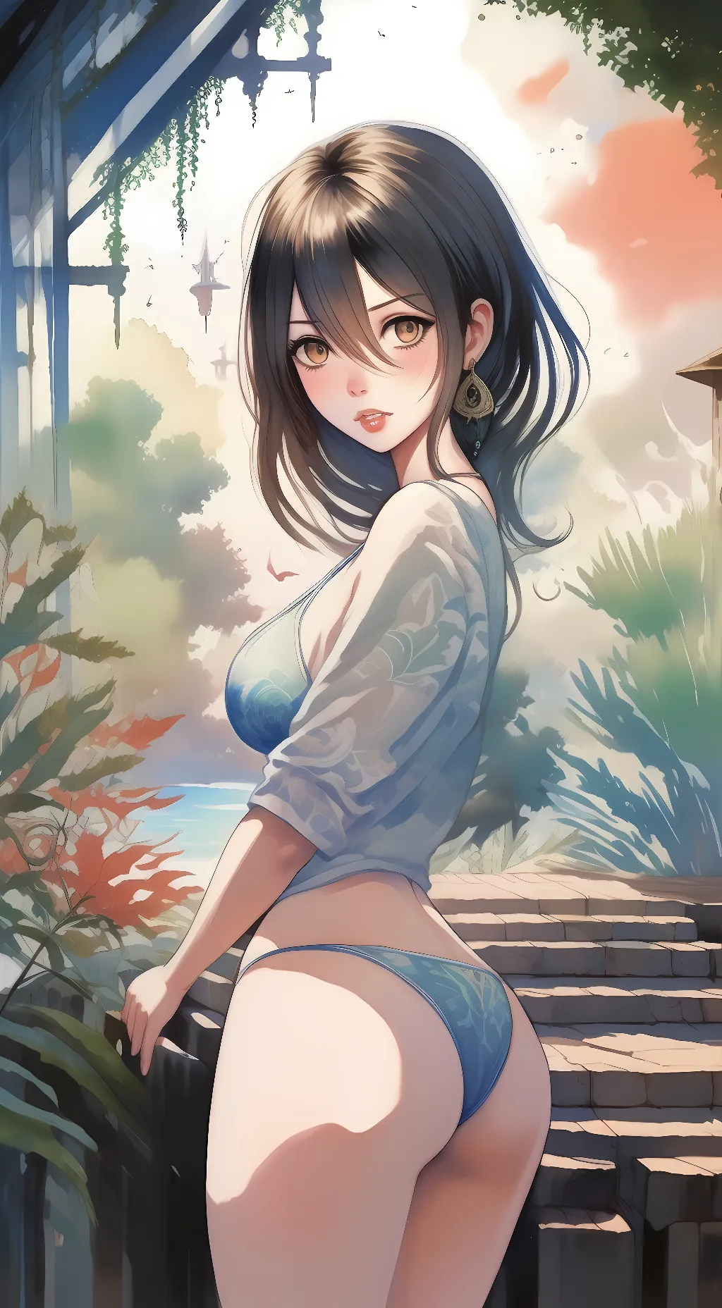 ai character: Koi background