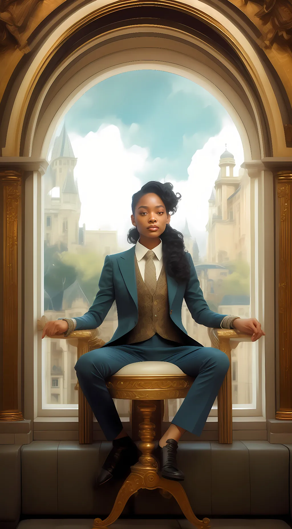 ai character: nara  background