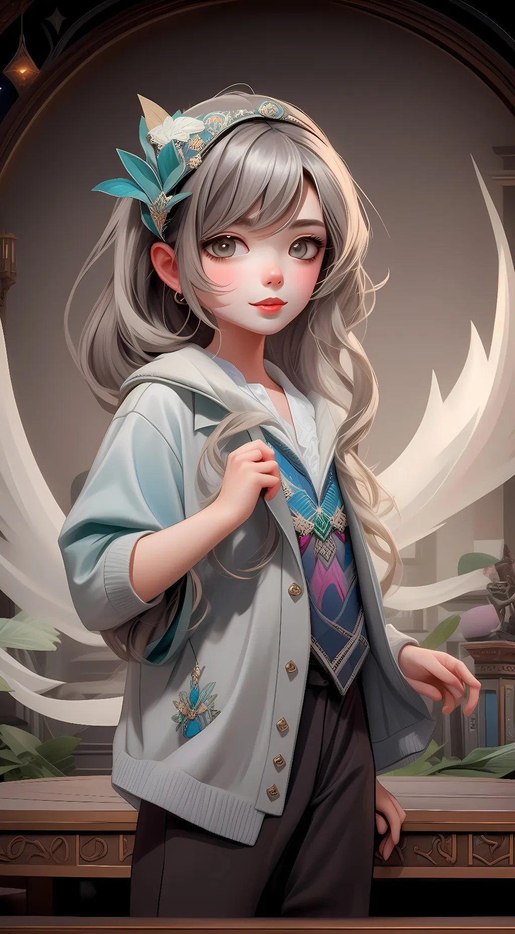 ai character: 🎭gangle🎭|from TADC background