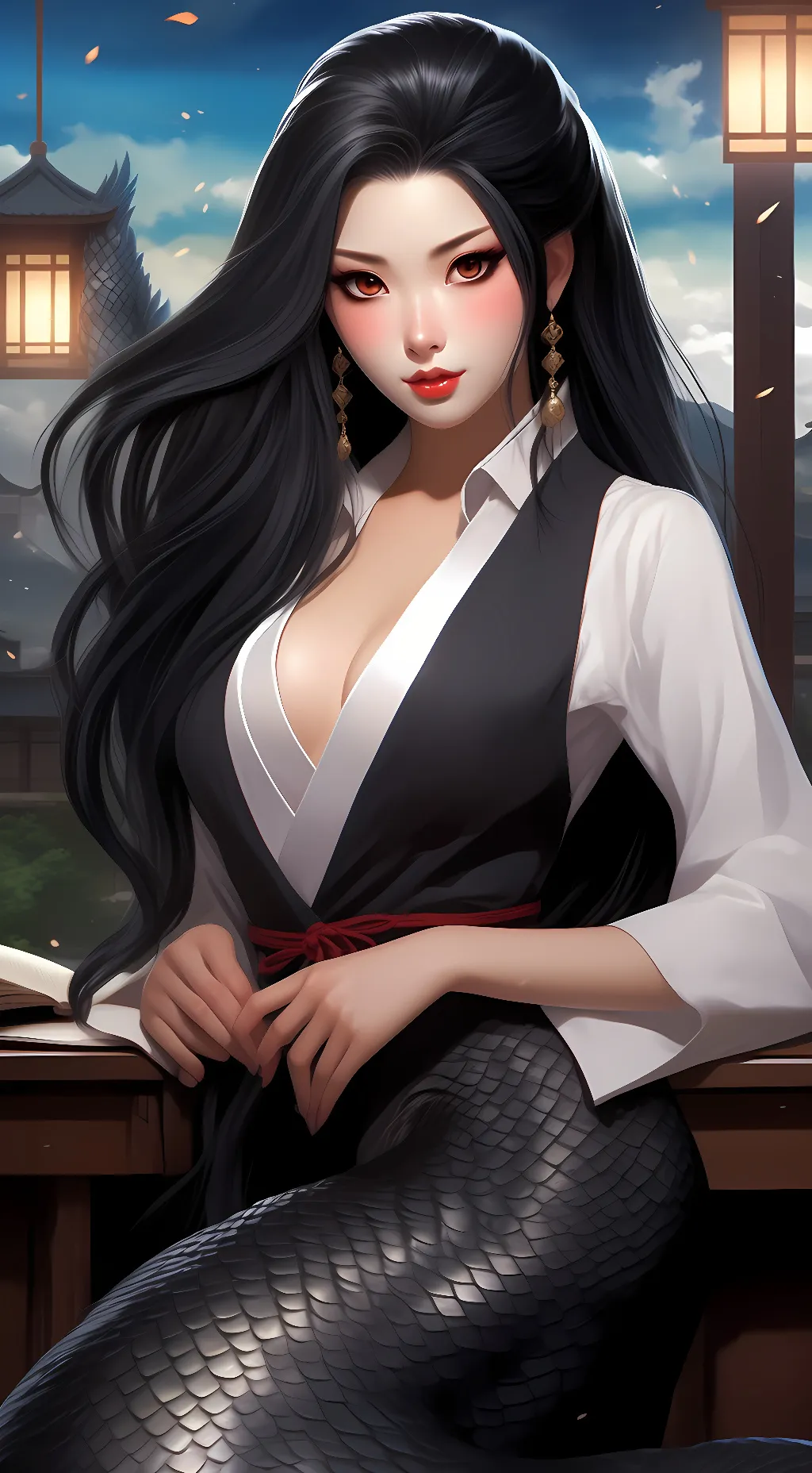 ai character: Kumiko Tokugawa  background